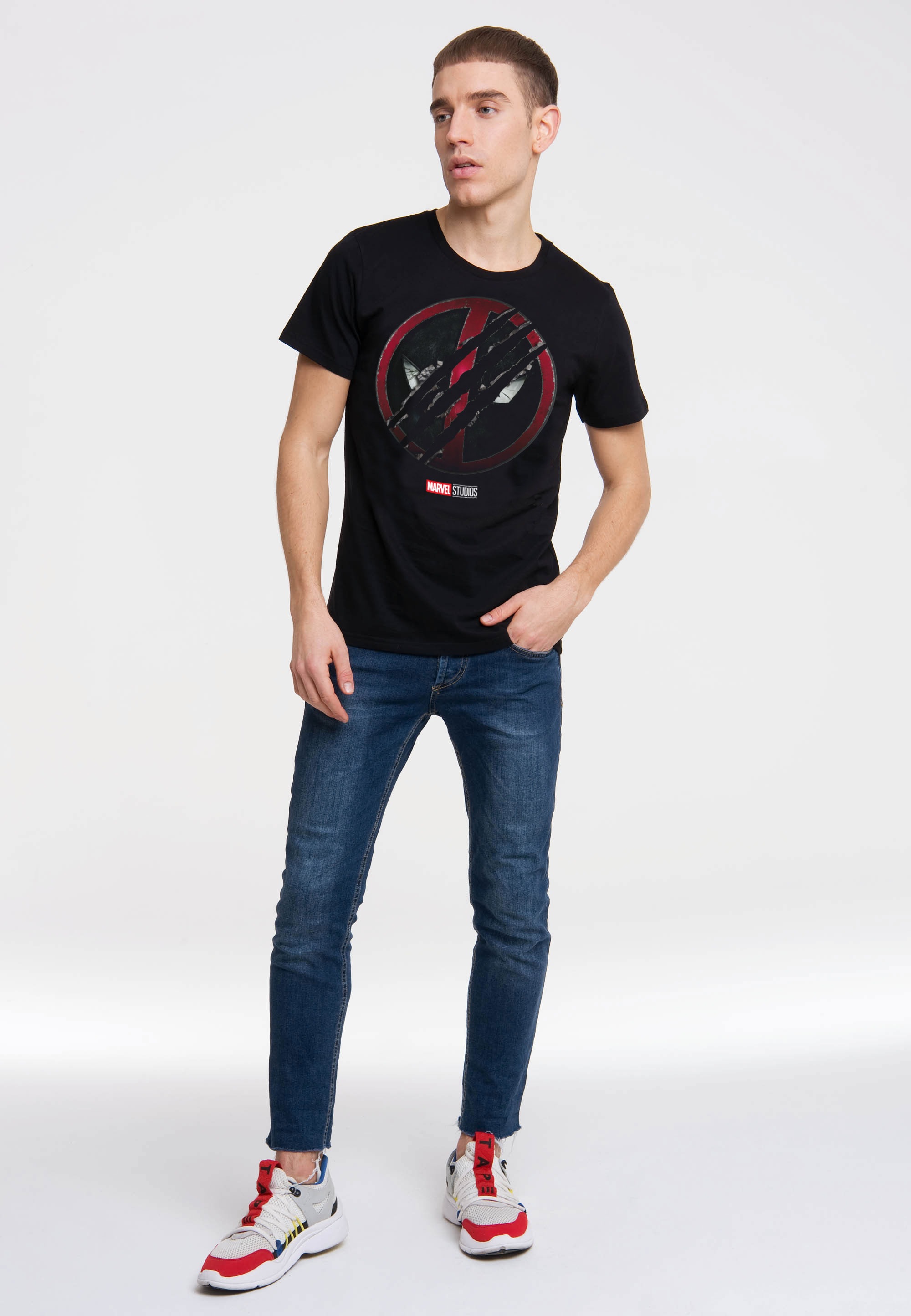 LOGOSHIRT T-Shirt »Marvel - Deadpool & Wolverine«, mit coolem Frontprint