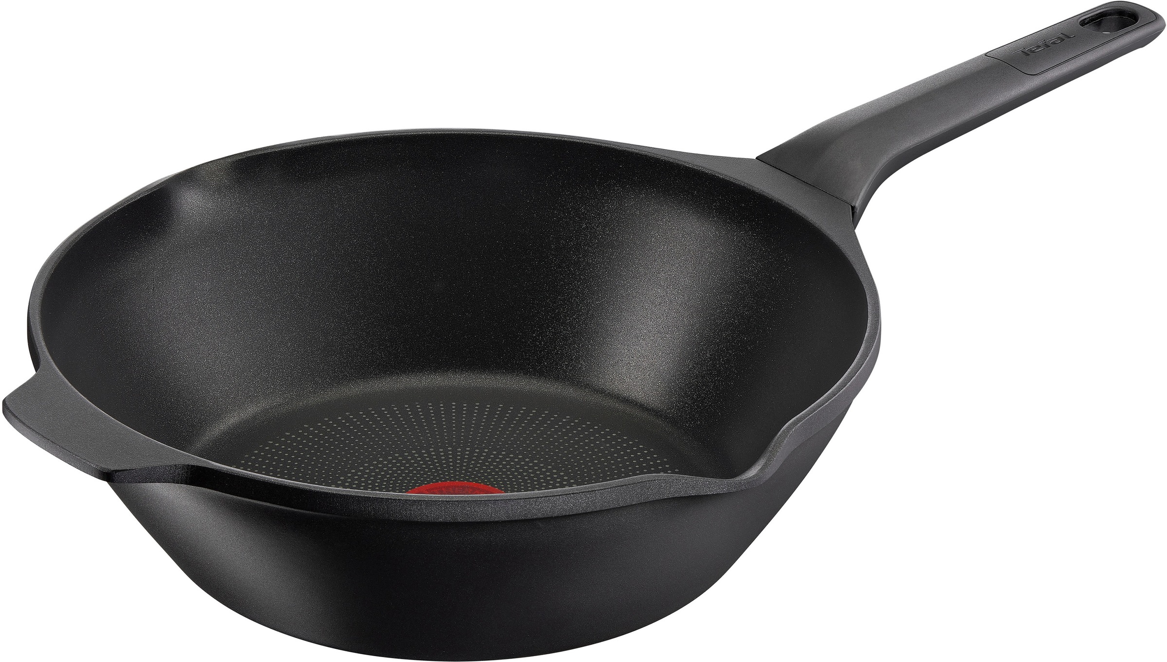 Tefal Wok "Robusto" Aluminium 1 Stk. tlg. Aluguss, Antihaftversiegelung, Thermo-Signal, alle Herdarten,Induktion