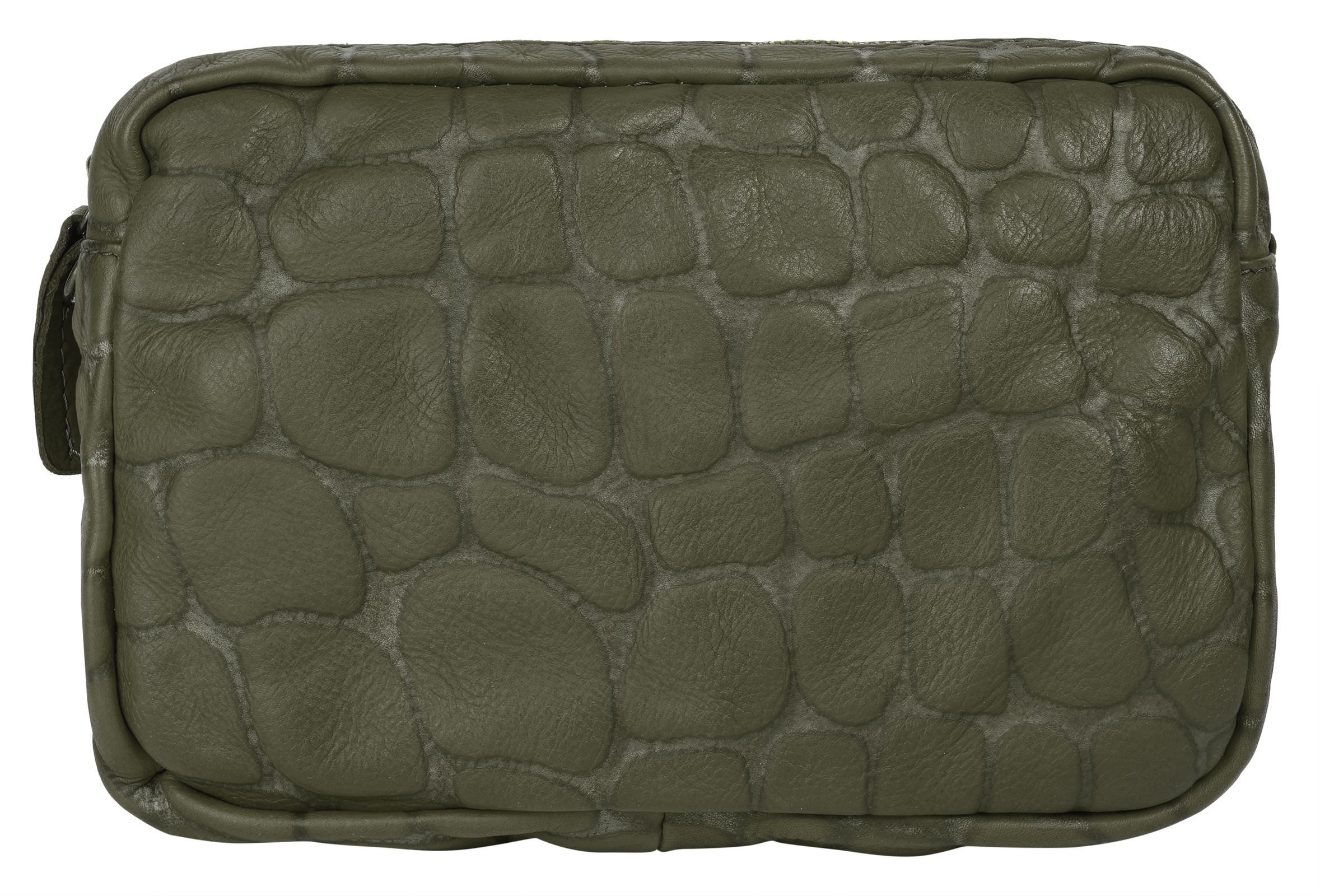 Umhängetasche SAMANTHA LOOK, Damen, Gr. B/H/T: 25cm x 18cm x 6cm onesize, grün (dunkelgrün), Leder, Taschen Umhängetasche, echt Leder, Made in Italy 2