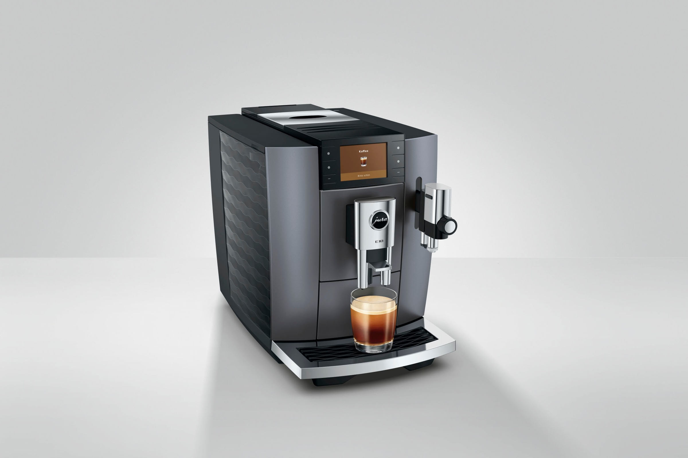 JURA Kaffeevollautomat »15743 E10 (EA), Onyx Grey« 36 Spezialitäten, Light & Cold Brew & Sweet Foam