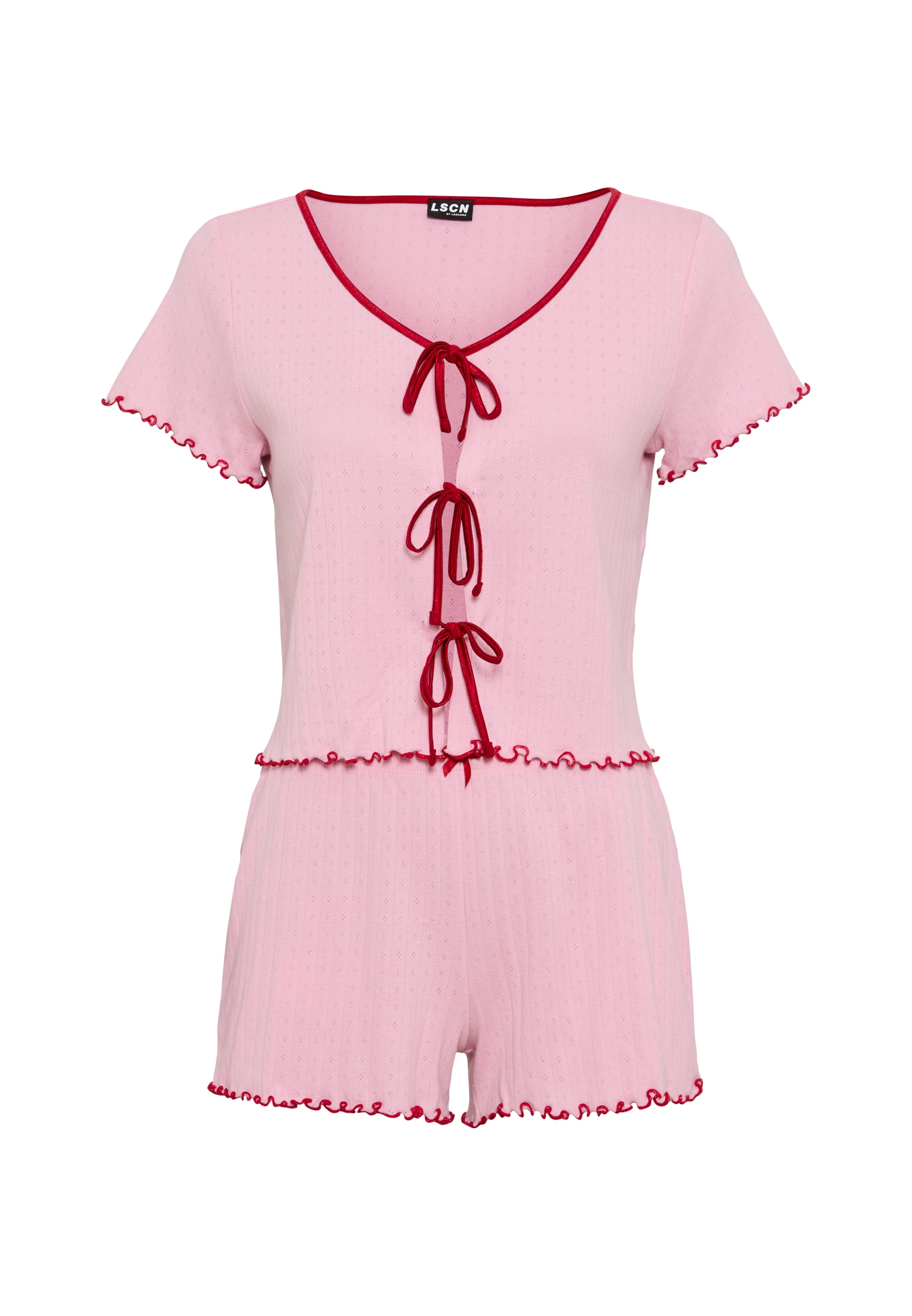 LSCN by LASCANA Shorty 2 tlg. Mit Schleifen zum binden