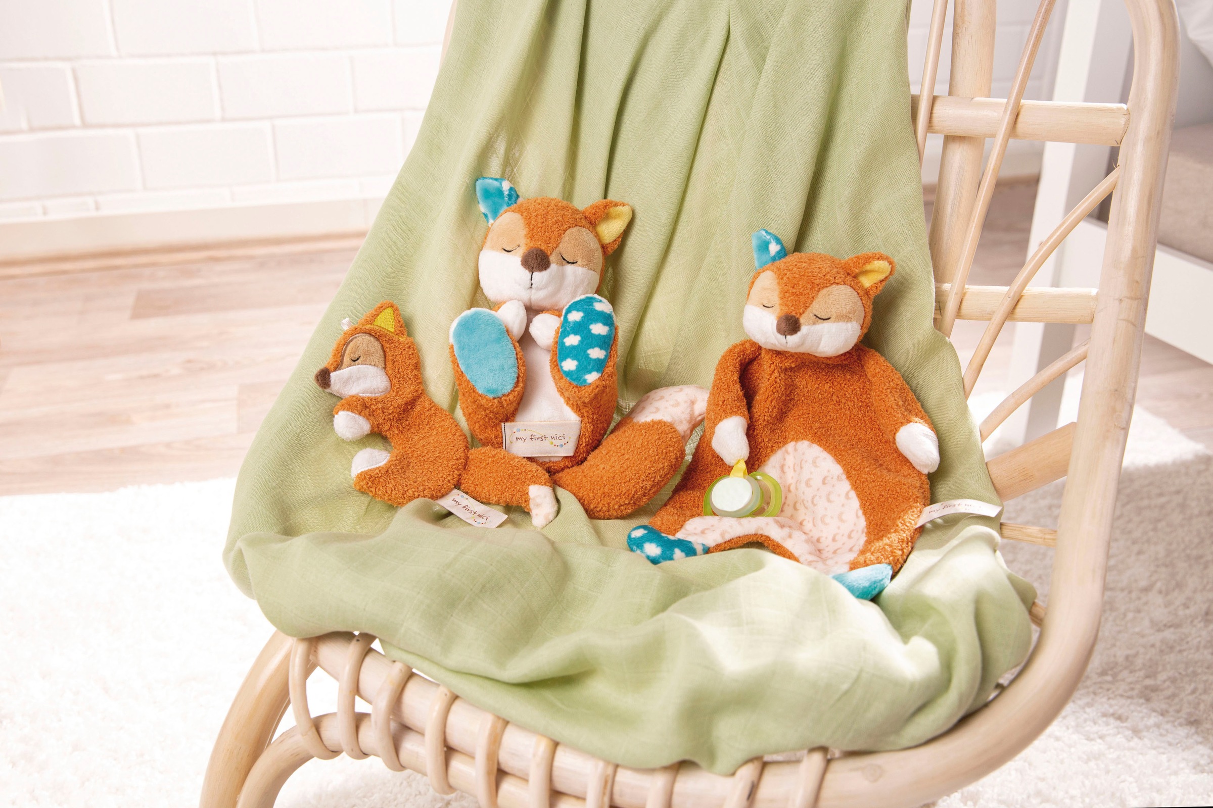 Nici Kuscheltier »My First NICI, Fuchs Finni schlafend, 23 cm«