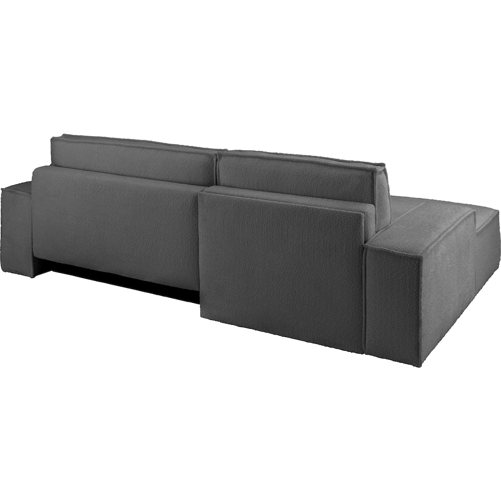 andas Ecksofa »Finnley Schlafsofa 267 cm in Bouclé u. Struktur fein«