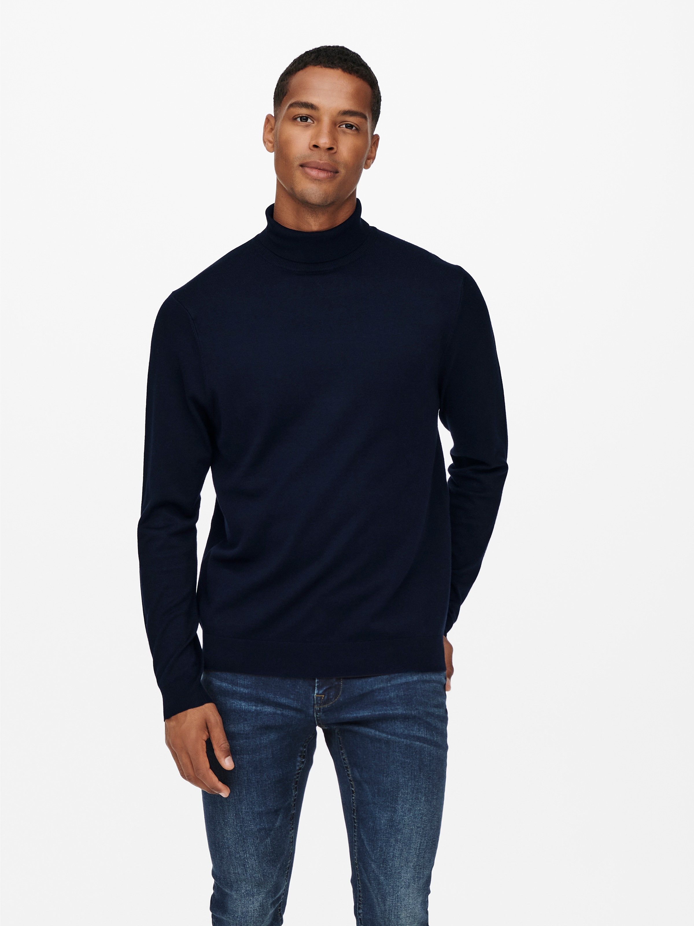 ONLY & SONS Rollkragenpullover "ONSWYLER LIFE REG ROLL NECK KNIT NOOS" günstig online kaufen