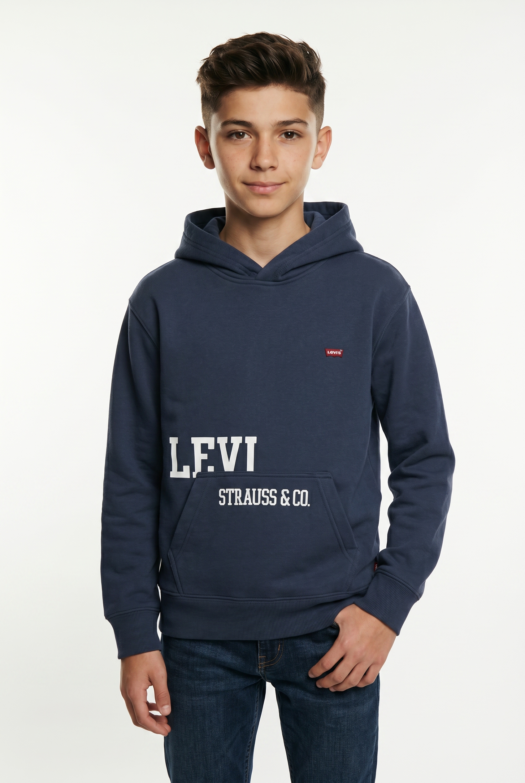 Levis Kids Kapuzensweatshirt "LVB CUTOFF LEVIS HOODIE", mit Markenprint