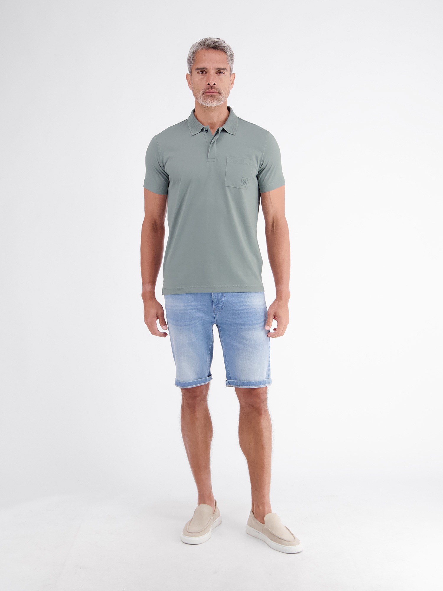 LERROS Poloshirt »Cool & Dry Poloshirt, unifarben mit Flachstrickkragen«