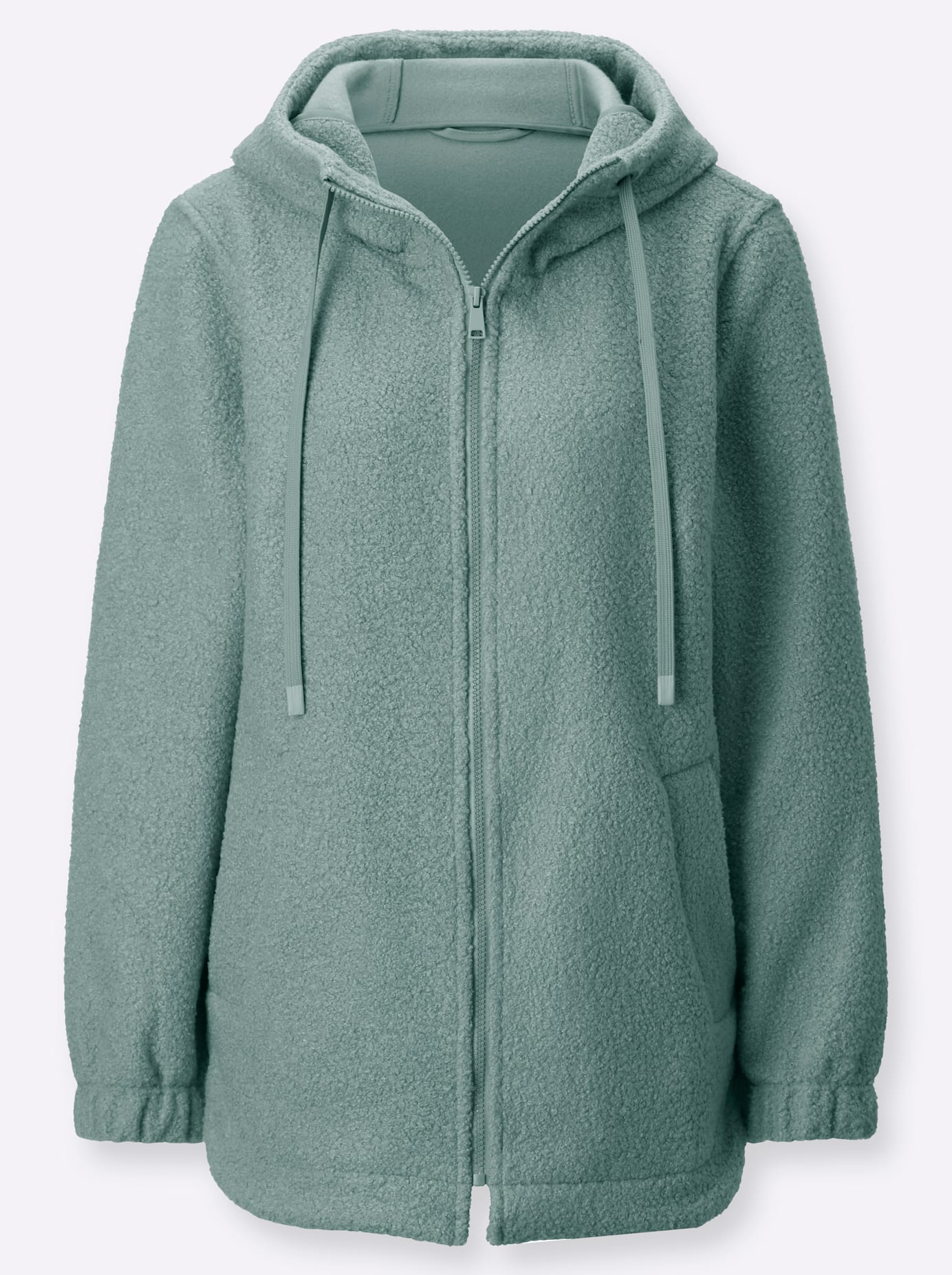 Thumbnail - Classic Basics Bouclèjacke, mit Kapuze