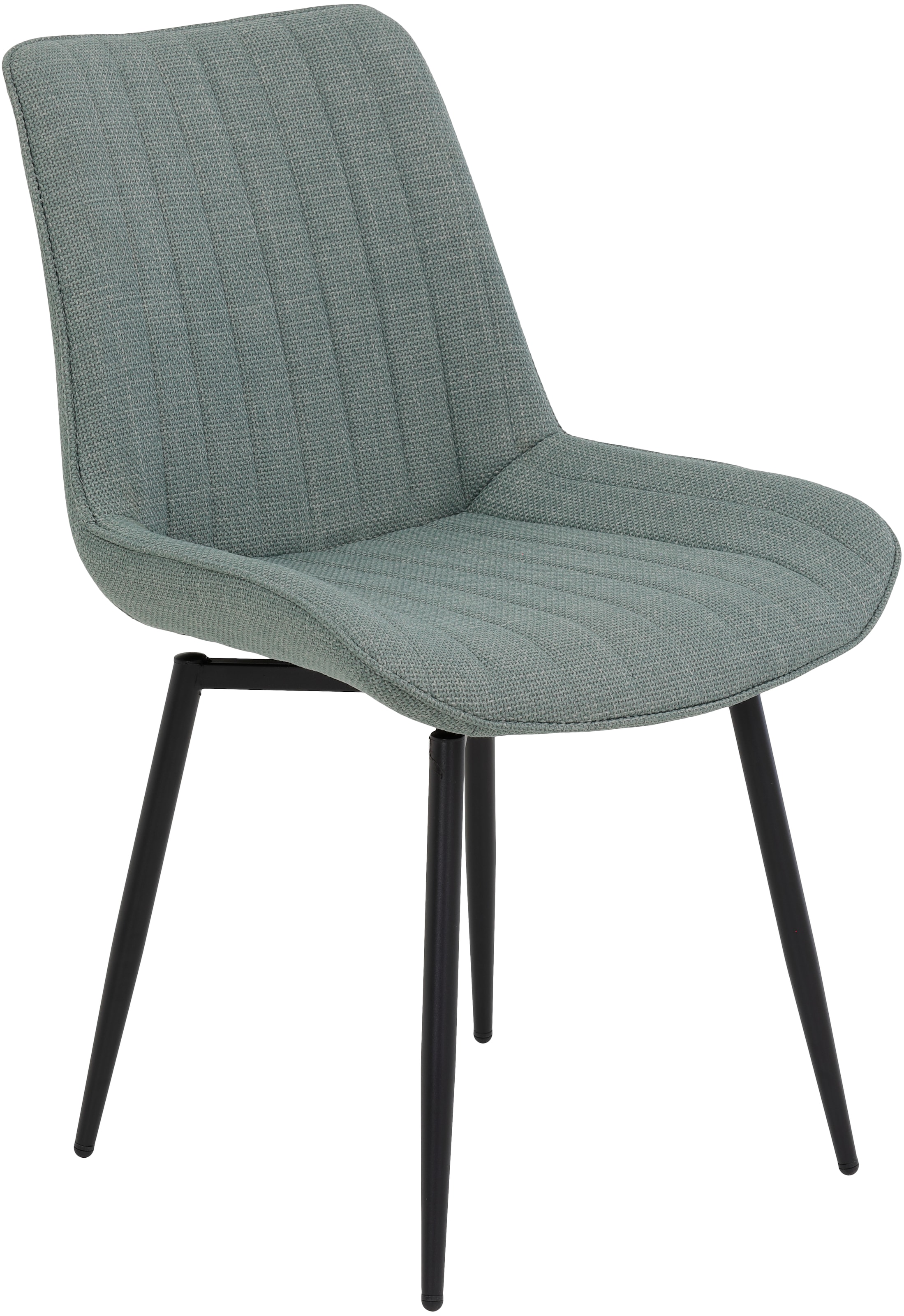 HELA Drehstuhl »Vierfußstuhl BERGEN«, (Set), 2 St., Webstoff, Esszimmerstuhl, XL-Sitzbreite, 360° drehbar