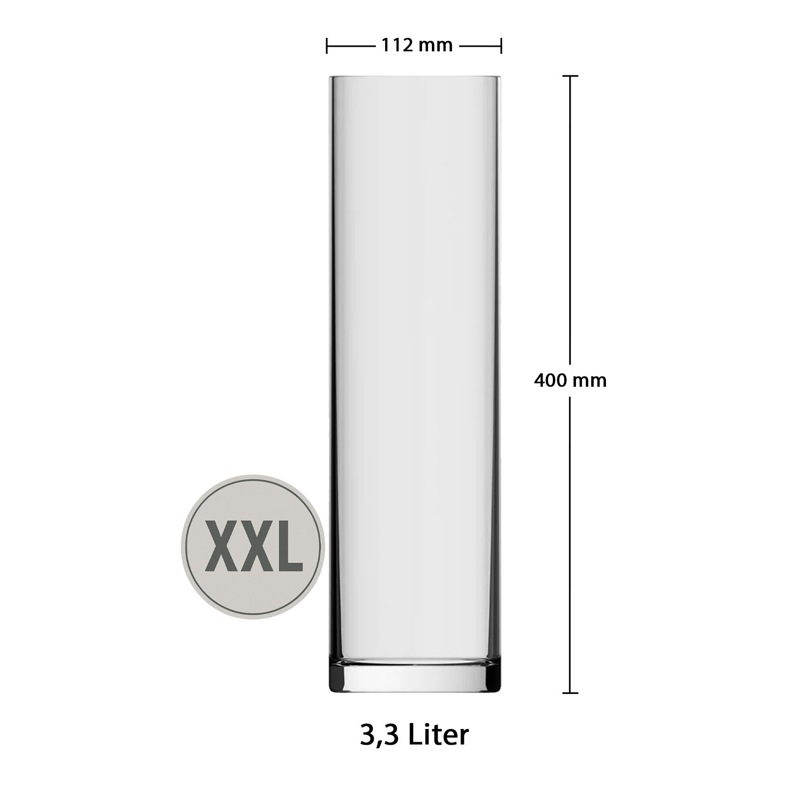 rastal Bierglas »Riesen-Kölschglas Ranft 3,3 Liter transparent« Handwäsche wird empfohlen