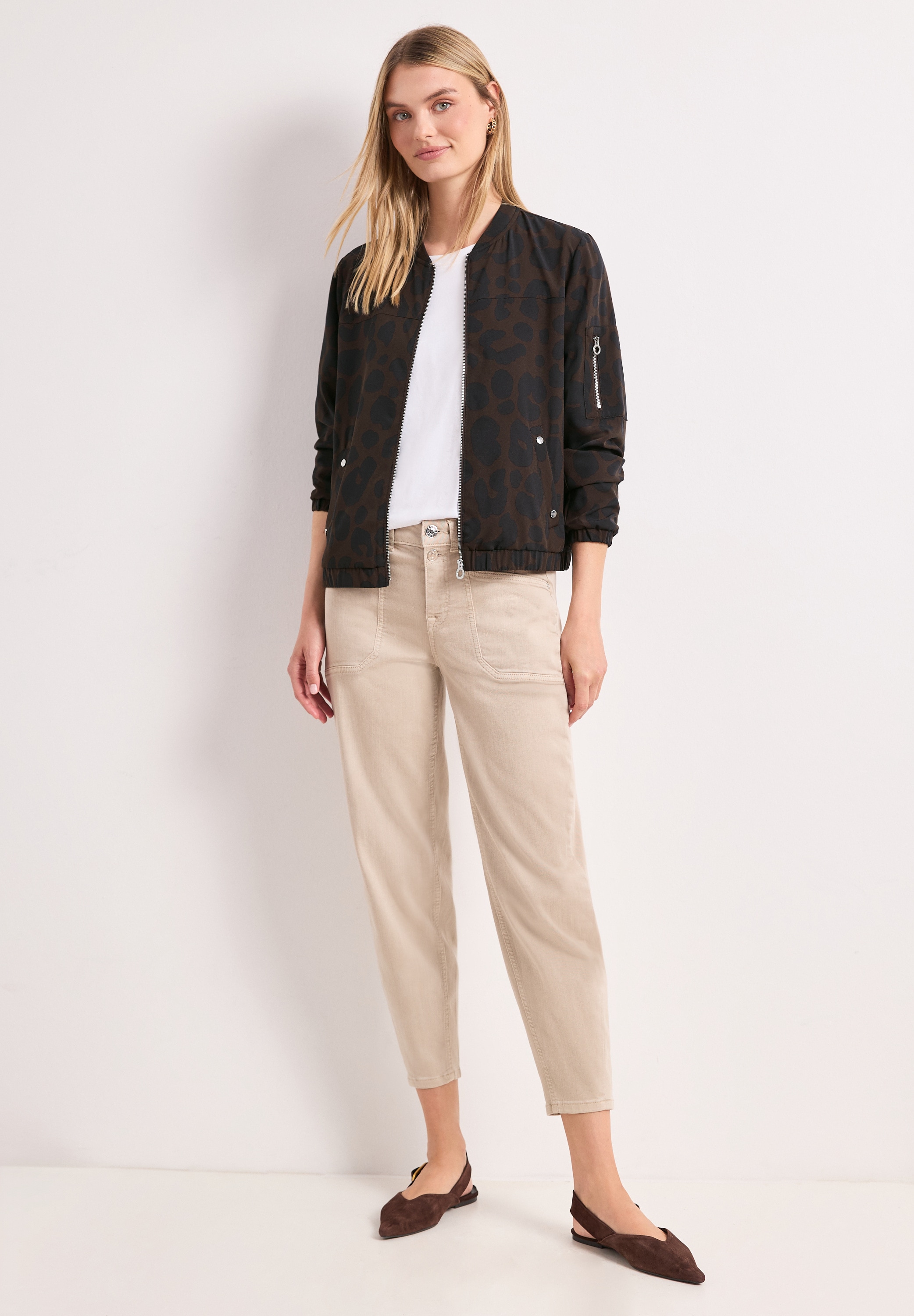 STREET ONE Blouson ohne Kapuze aus softem Materialmix