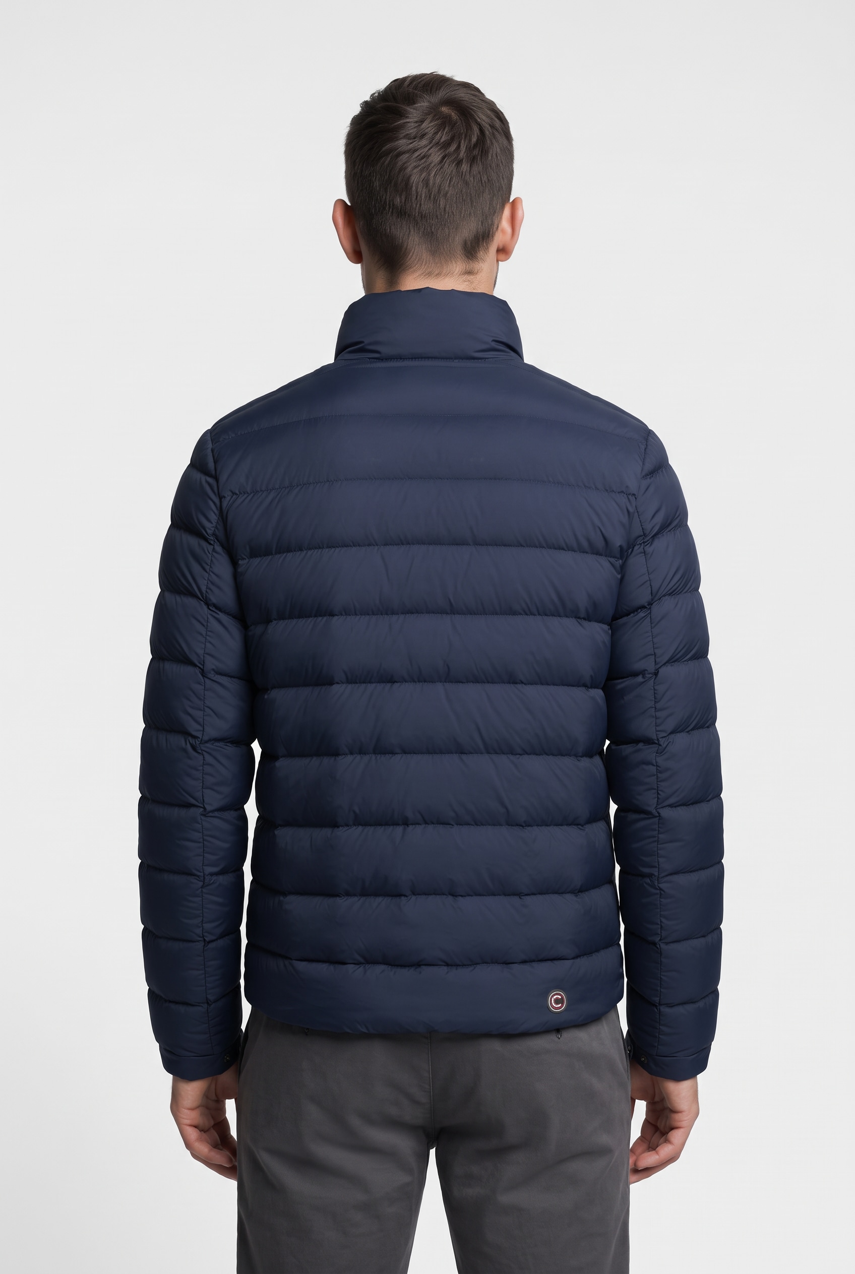 Colmar Daunenjacke ohne Kapuze mit verdeckter Knopfleiste, Regular Fit, Stehkragen
