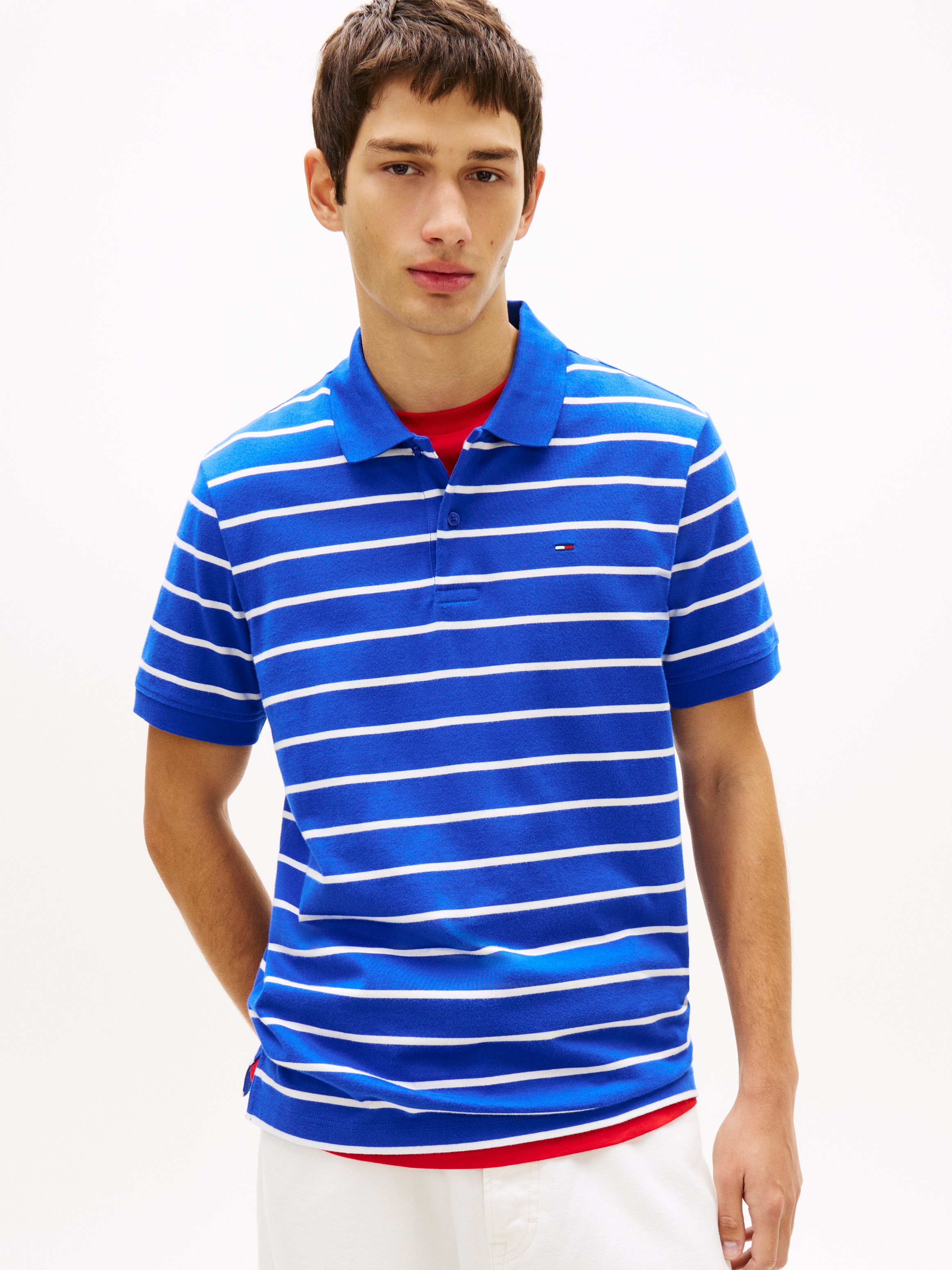 Tommy Jeans Poloshirt "TJM REGULAR STRIPE" Regular fit mit Polokragen günstig online kaufen