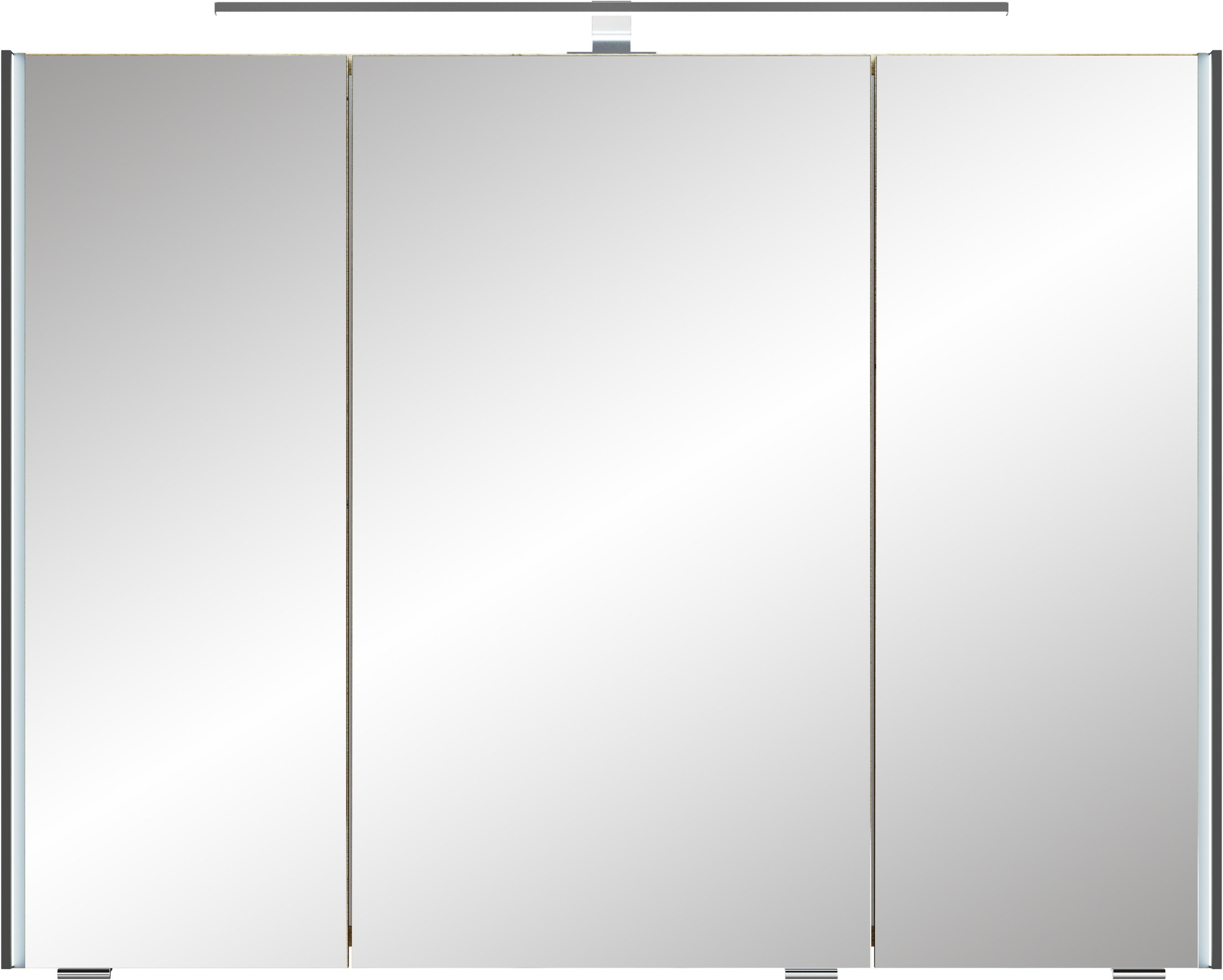 Saphir Badmöbel-Set »Serie 7045 2-teilig Mineralmarmor-Waschtisch mit LED-Spiegelschrank«, (Set, 2 St.), Badezimmer-Set 93,2 cm breit, inkl. Türdämpfer, 3 Türen, 2 Schubladen