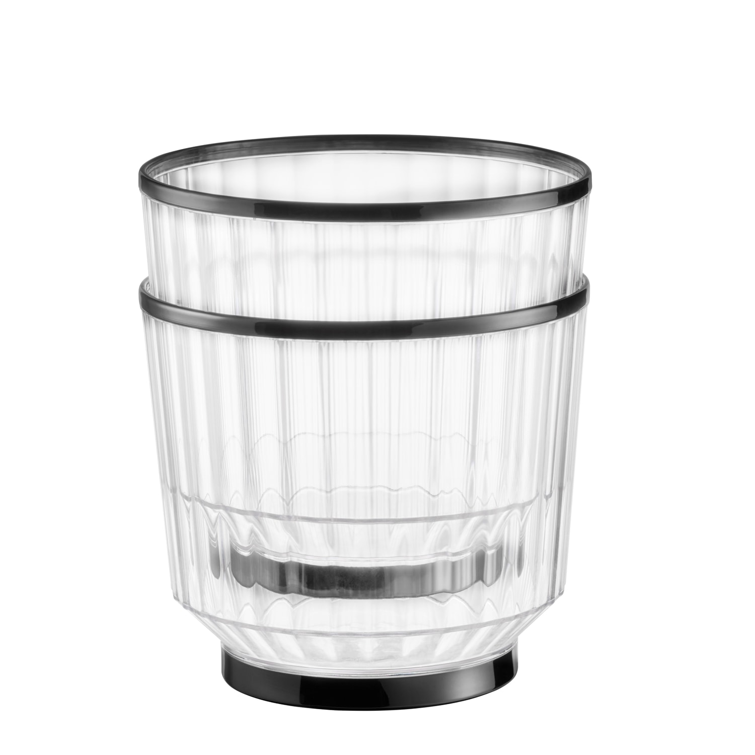 APS Wein- und Sektkühler »AUREO, 10 Liter, Getränkekühler im Gunmetal-Look« mit Rand und Bodenring aus 18/8 Edelstahl