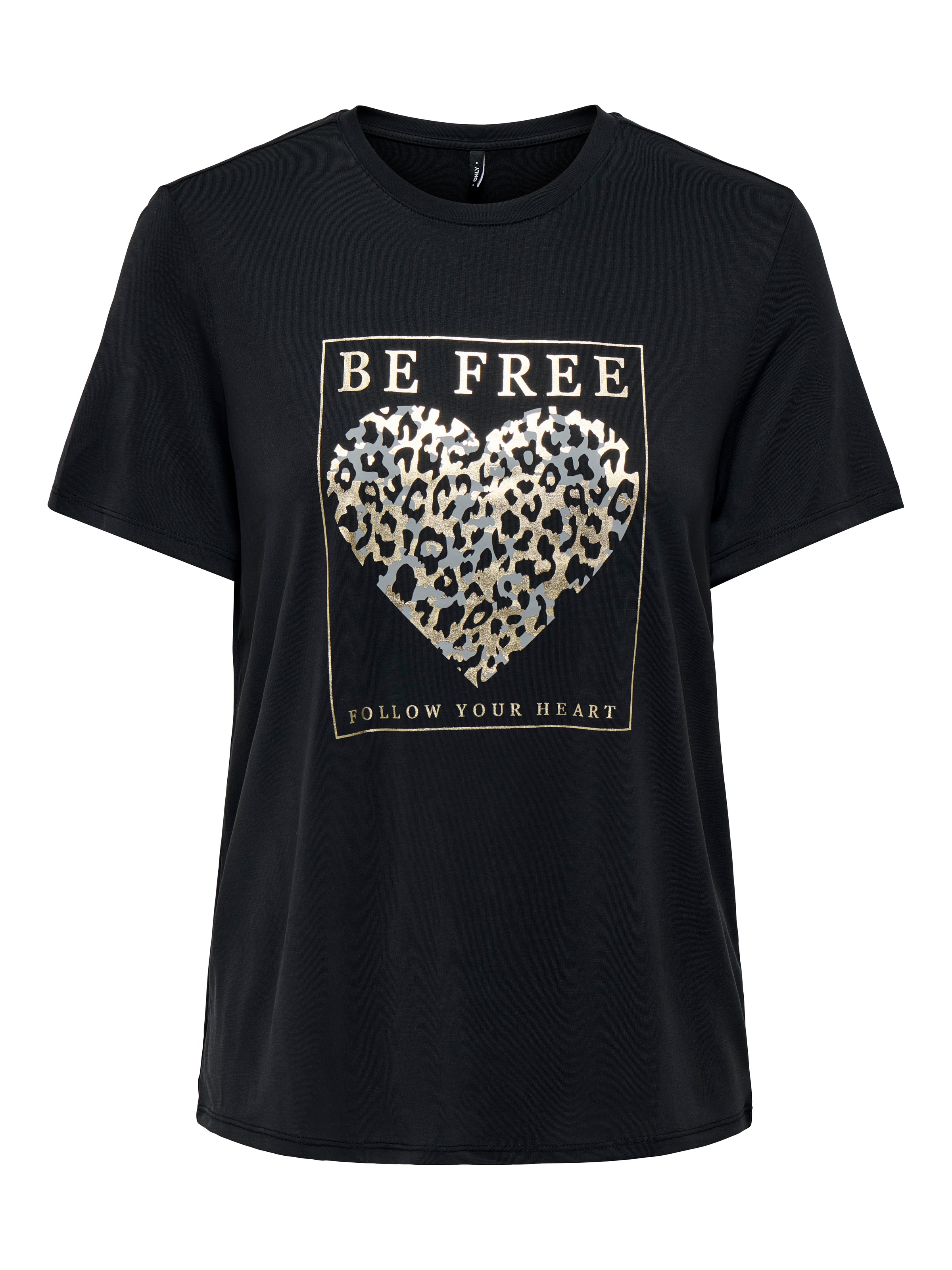 ONLY Kurzarmshirt »ONLFREE LIFE MODAL S/S ATELIER TOP JRS« Materialmix, Rundhals