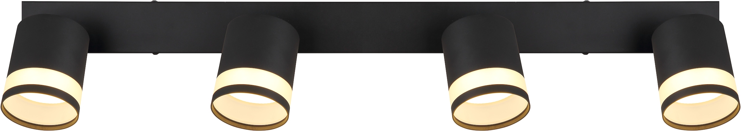GLOBO LIGHTING Deckenstrahler »LUCERO«, Leuchtmittel GX53 | Leuchtmittel wechselbar, Deckenspot/schwarz/3000K/Wohnzimmer/Flur