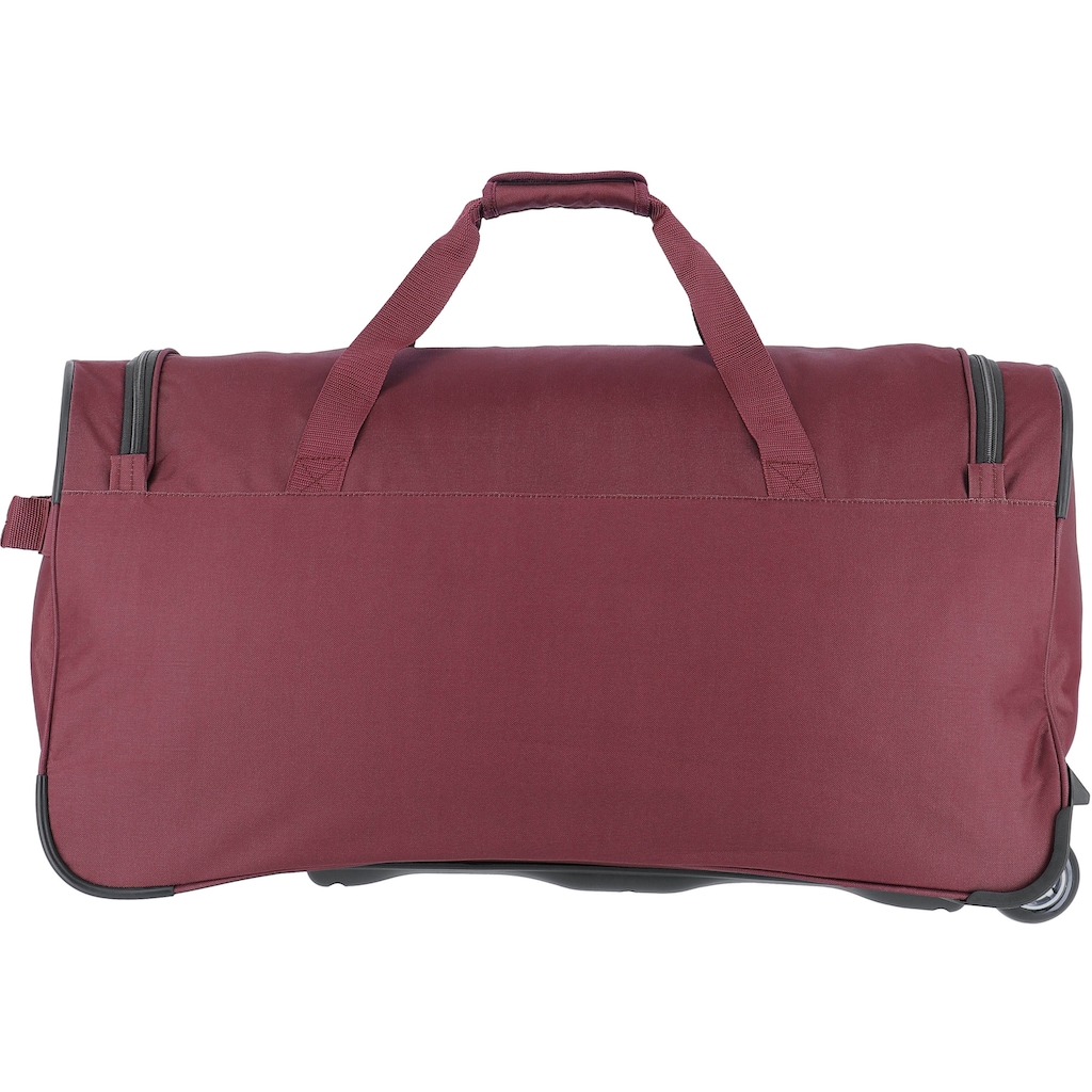 travelite Reisetasche »Basics Fresh, 71 cm, bordeaux«, Duffle Bag Reisegepäck Sporttasche Reisebag mit Trolleyfunktion