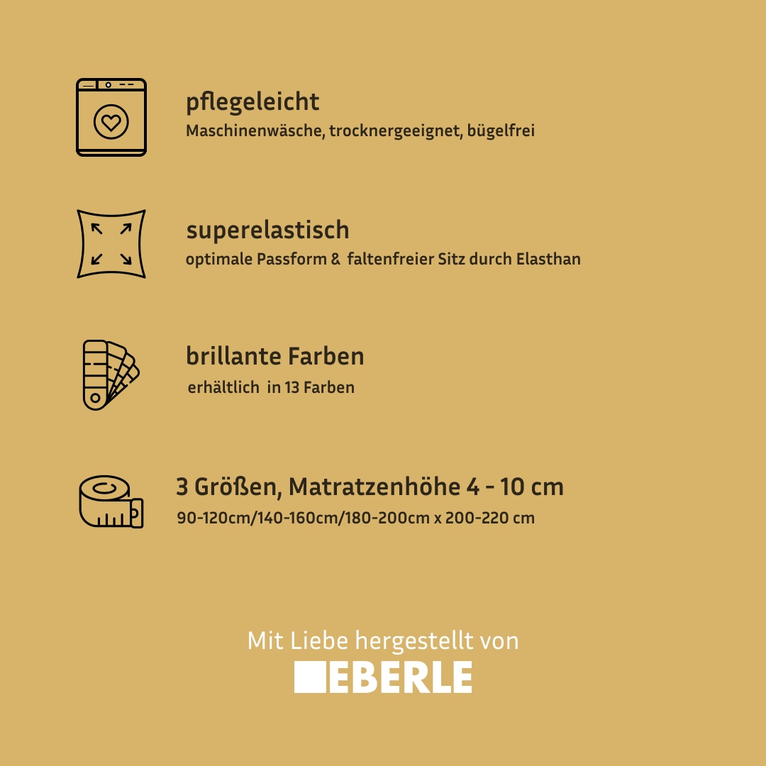 bellana Spannbettlaken »bellana deluxe für Topper, mit Elasthan, Premium Jersey 230 g/m²« mit 5% Elasthan, für Topper mit 4-10cm Höhe, bügelfrei, faltenfrei