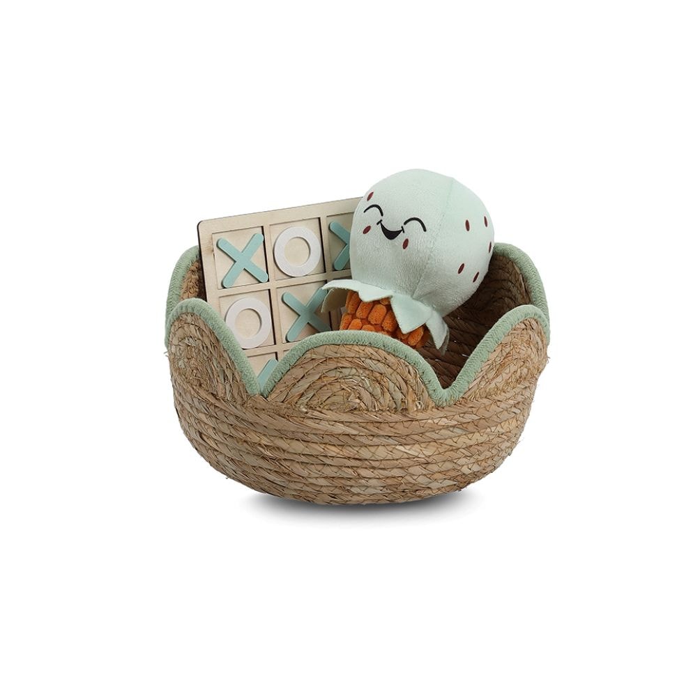 Zeller Present Aufbewahrungskorb »Aufbewahrungskorb, mint« 2er Set, ca. Ø24x13 cm, Binsengras