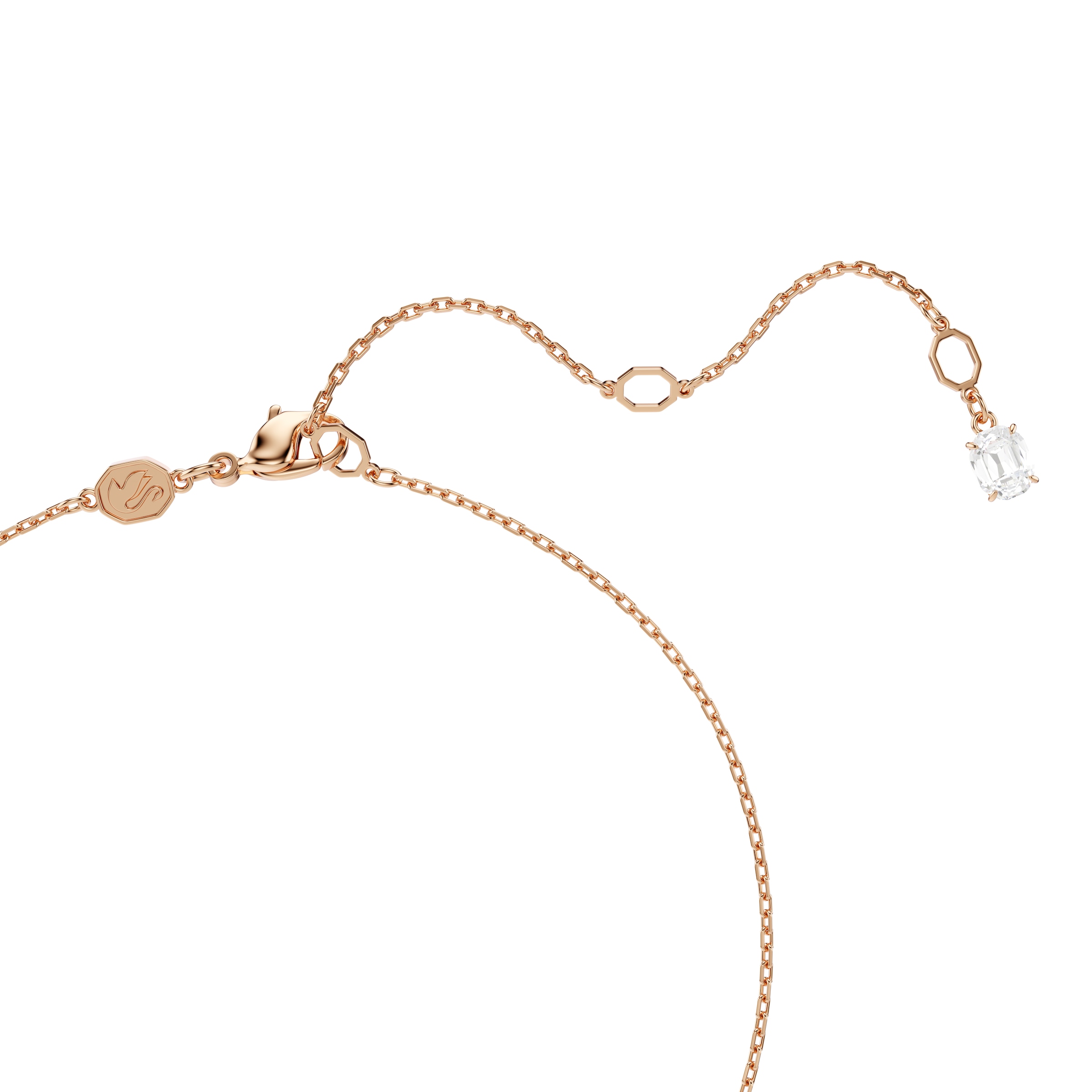 Swarovski Kette mit Anhänger »Schmuck Geschenk Schwan Halskette«, mit Swarovski® Kristall, Swarovski® Zirkonia (synth.)