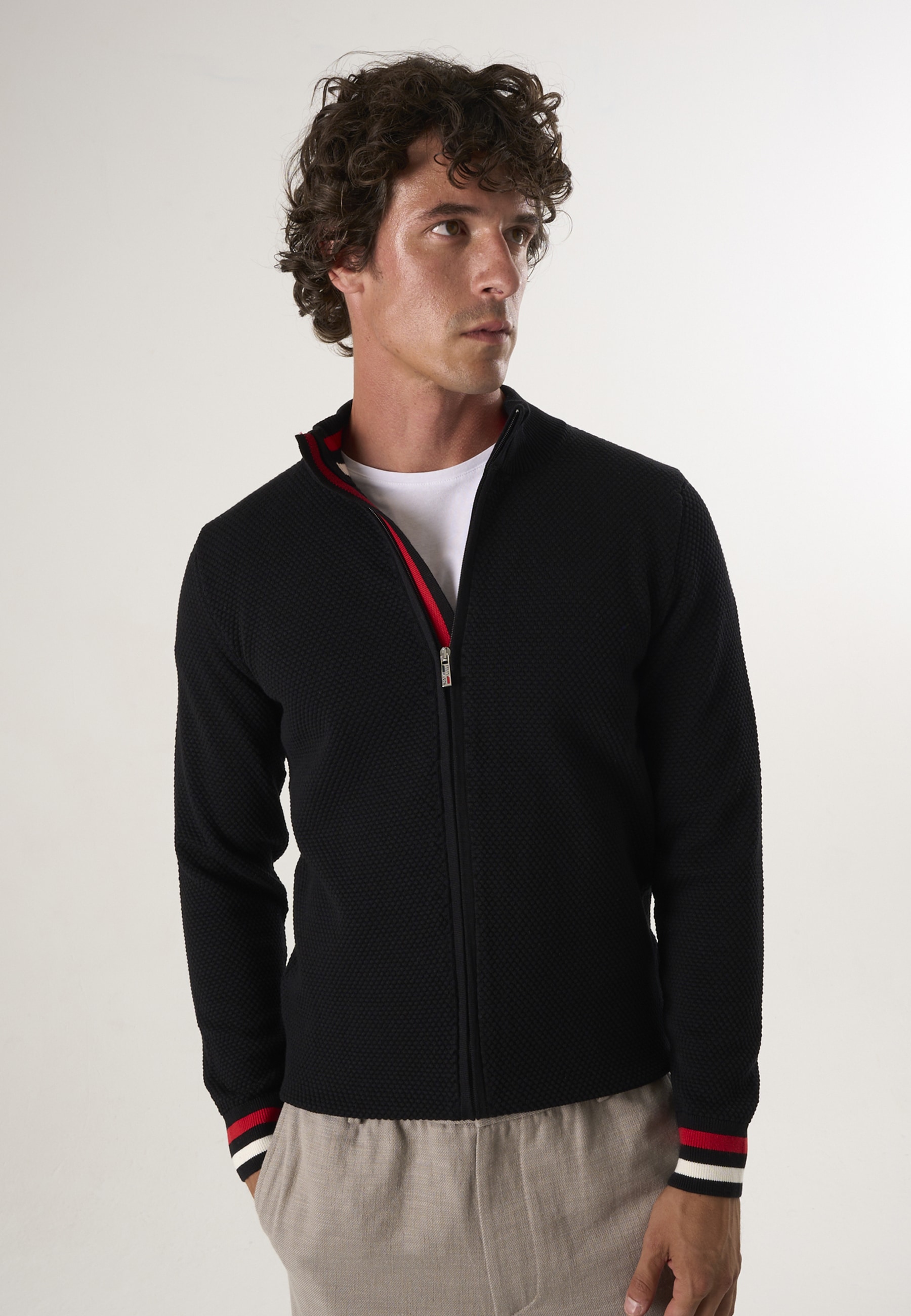 Felix Hardy Strickjacke "Strickjacke mit durchgehendem Reißverschluss" günstig online kaufen