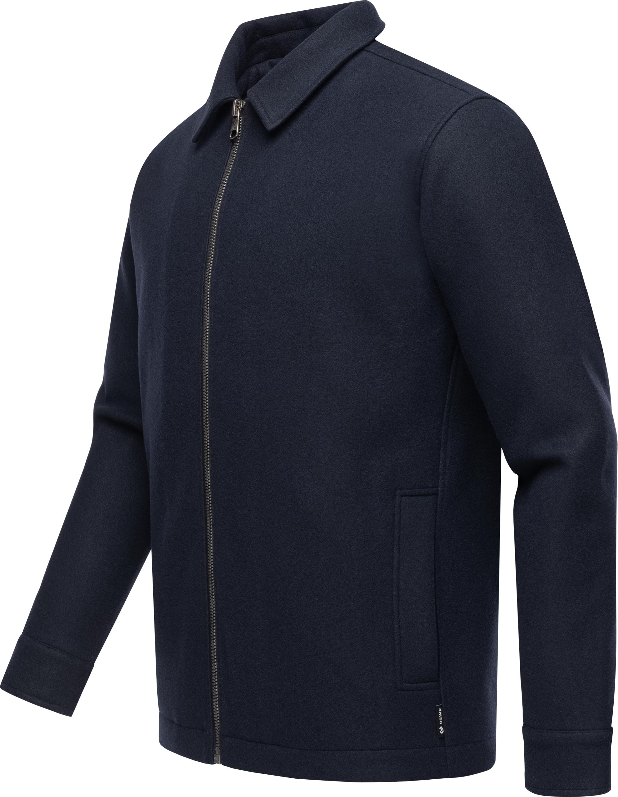 Ragwear Outdoorjacke »Azzte Felt«, ohne Kapuze, stylische Herren Hemdjacke in Woll-Optik