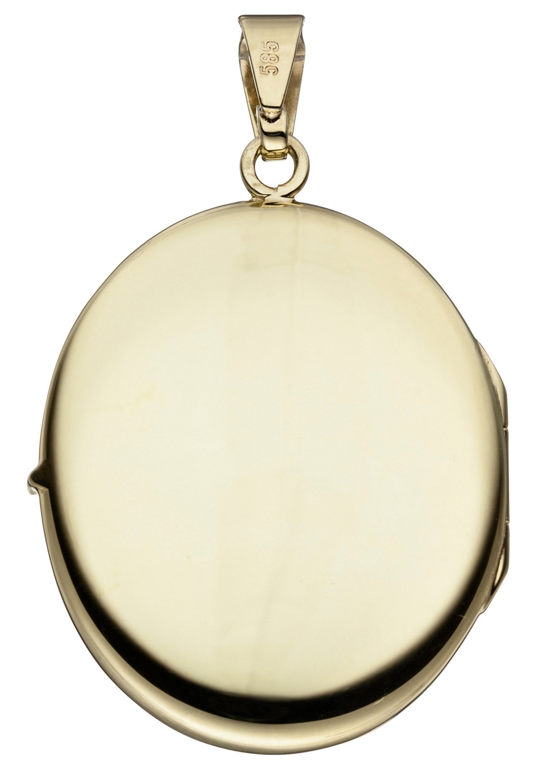 JOBO Medallionanhänger »Anhänger Medaillon oval 30 mm« ()  585 Gold für 2 Fotos