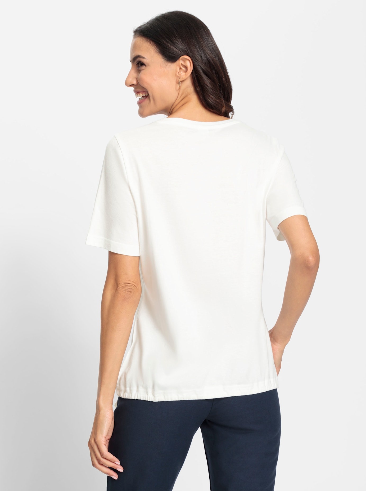 Inspirationen Rundhalsshirt »Kurzarm-Shirt«, (1 tlg.)