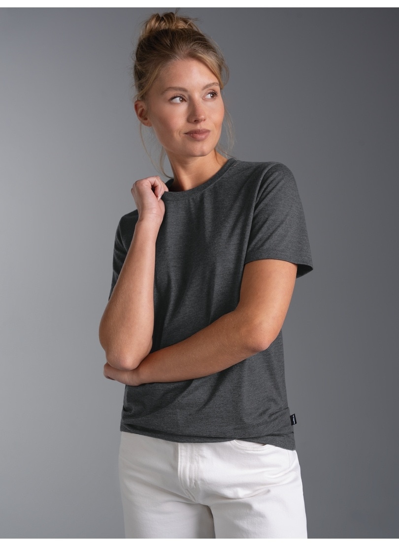 Trigema T-Shirt »TRIGEMA Slim Fit T-Shirt aus DELUXE Baumwolle« 1 Stk.