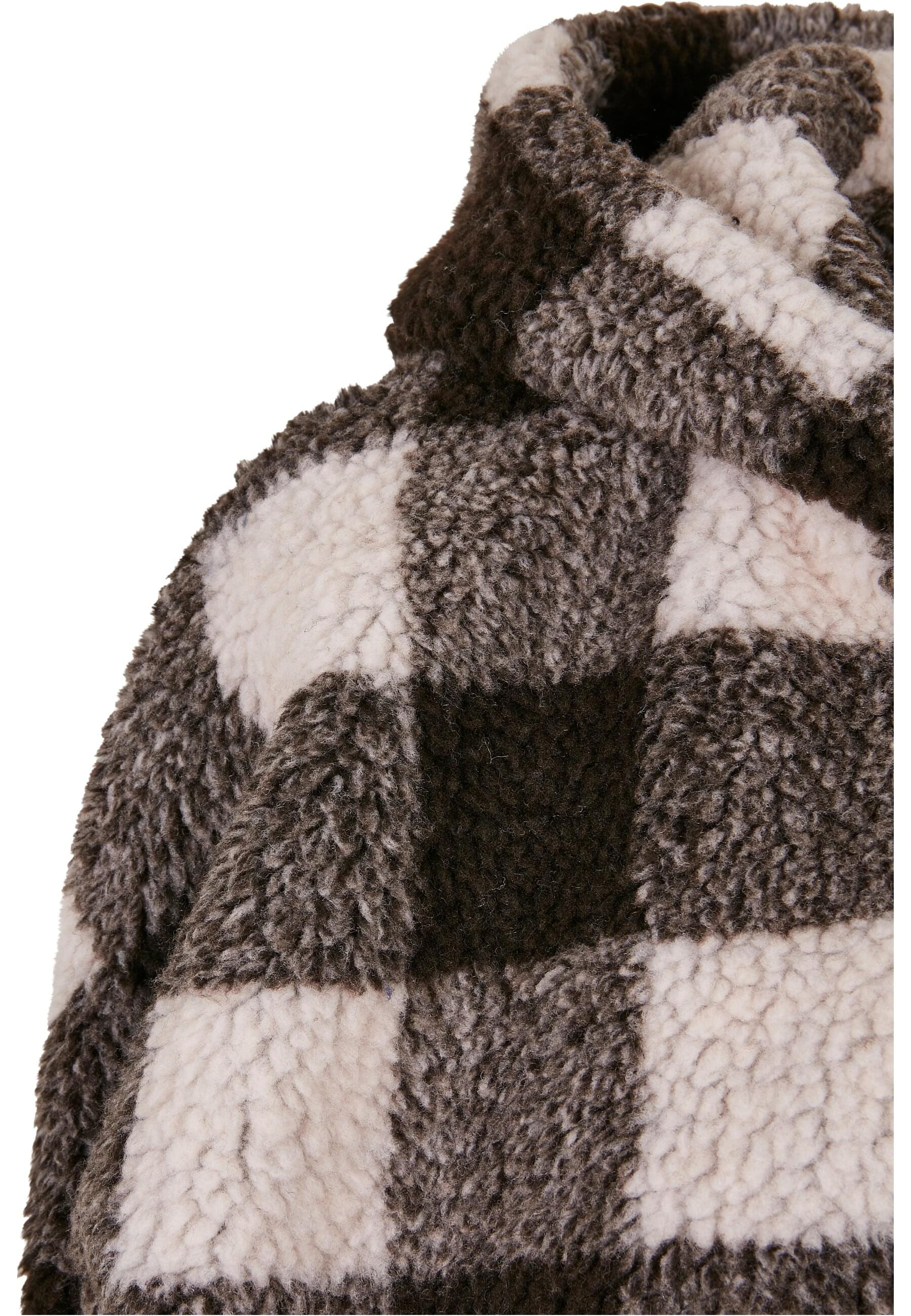 URBAN CLASSICS Winterjacke »Urban Classics Damen Ladies Hooded Oversized Check Sherpa Jacket«, (1 St.), mit Kapuze