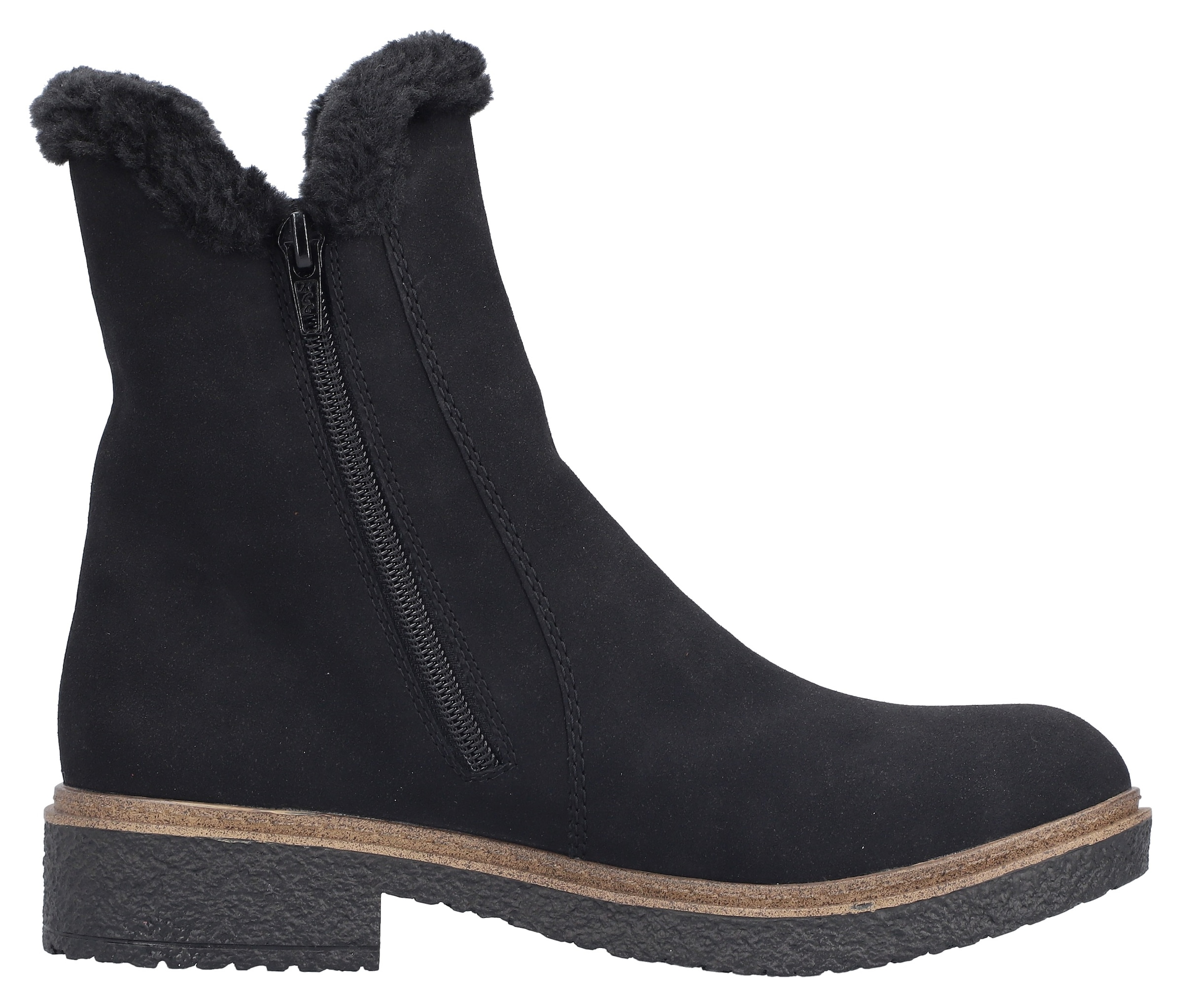 Rieker Winterboots, Chelseaboots, Winterstiefelette, Blockabsatz, mit Innenreißverschluss