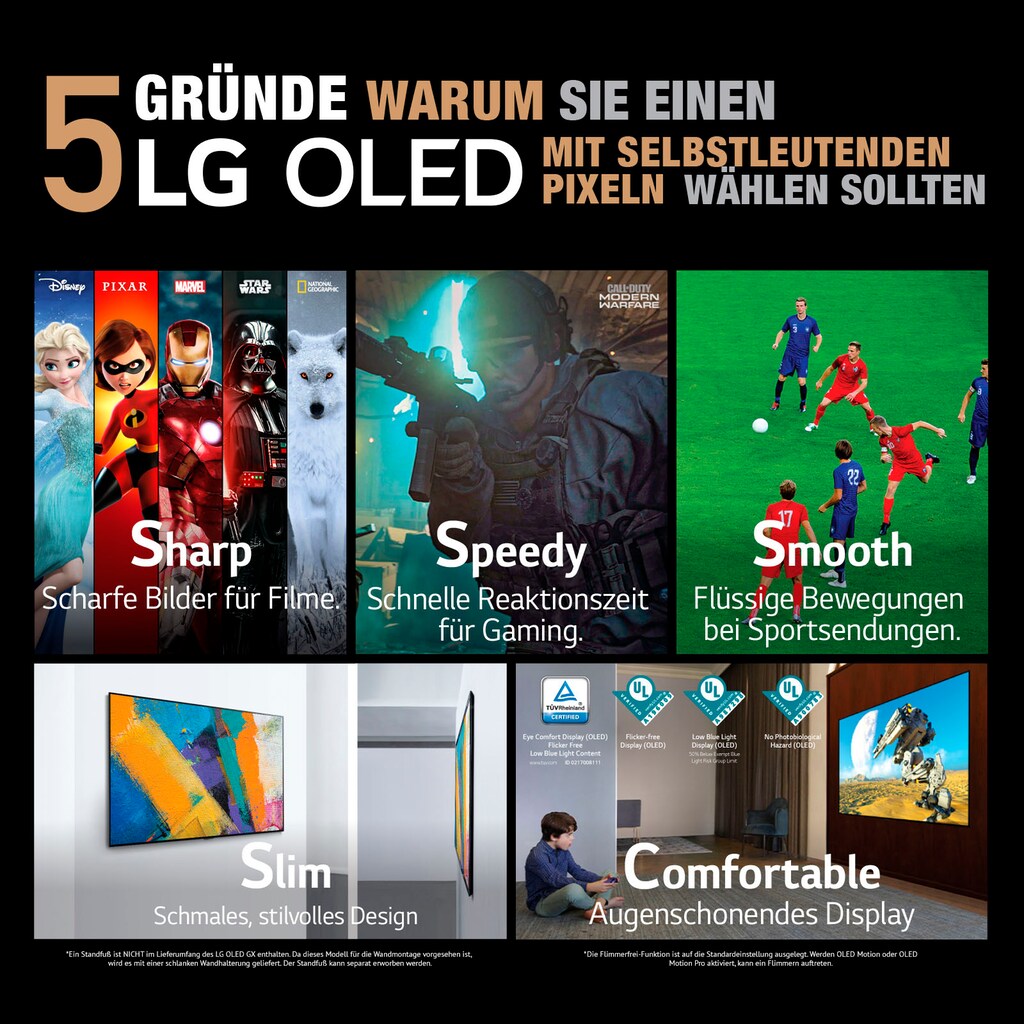LG OLED-Fernseher »OLED77B19LA«, 195 cm/77 Zoll, 4K Ultra HD, Smart-TV