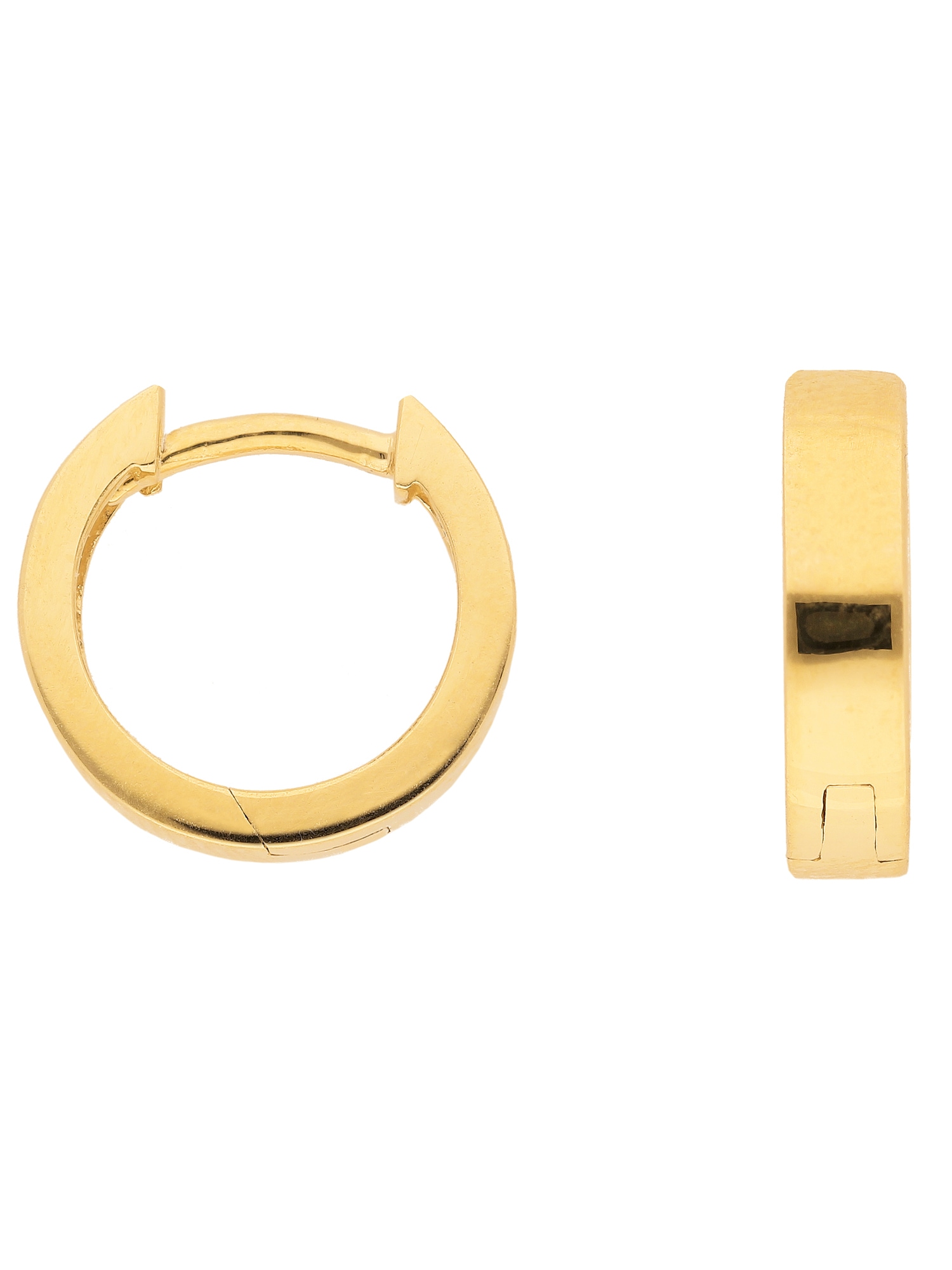 Paar Ohrhänger »1 Paar 585 Gold Ohrringe / Creolen Ø 11,7 mm«, 585 Gold Goldschmuck...