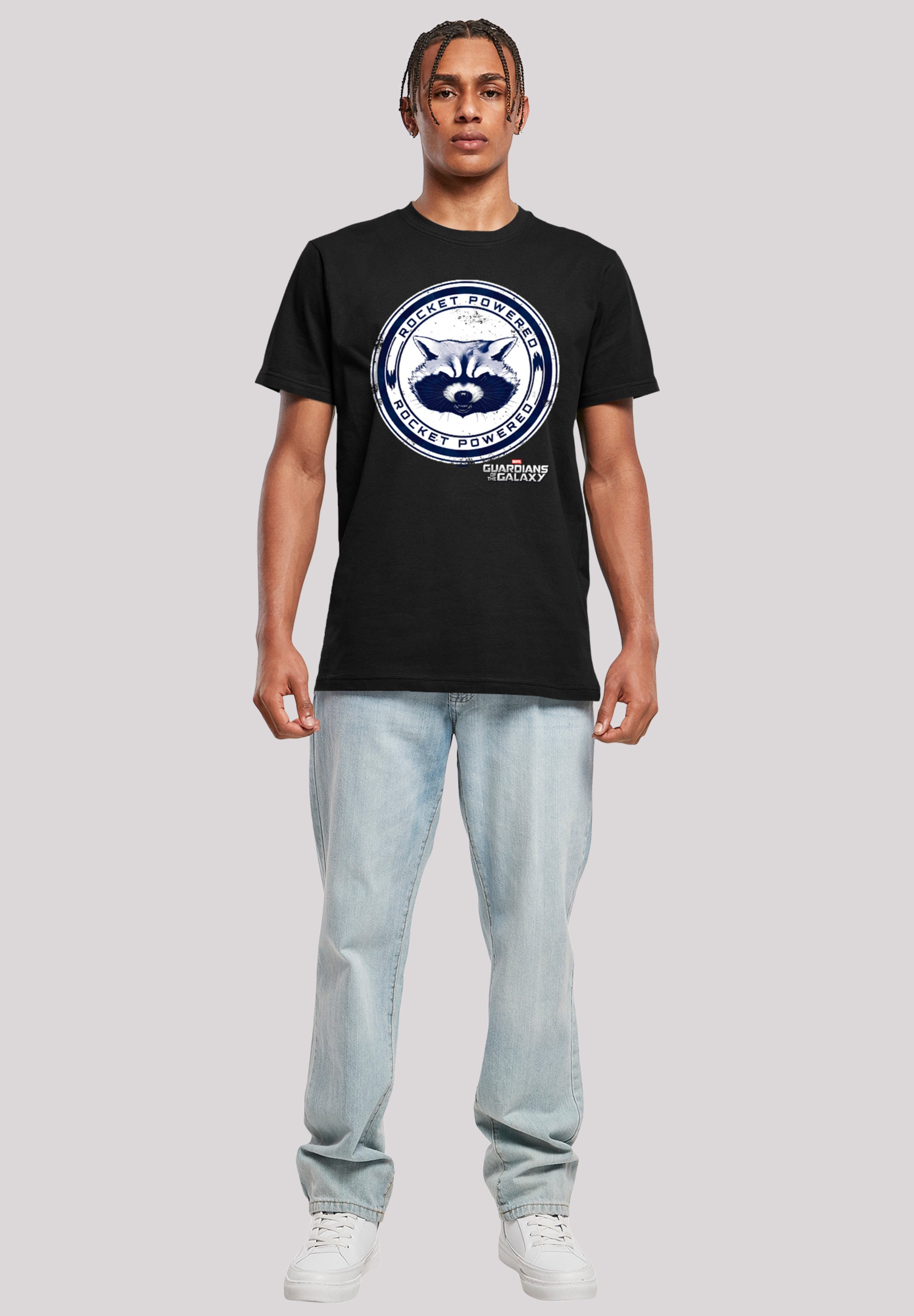 F4NT4STIC T-Shirt »Marvel Guardians Of The Galaxy Rocket Powered« Herren,Premium Merch,Regular-Fit,Basic,Logo Print