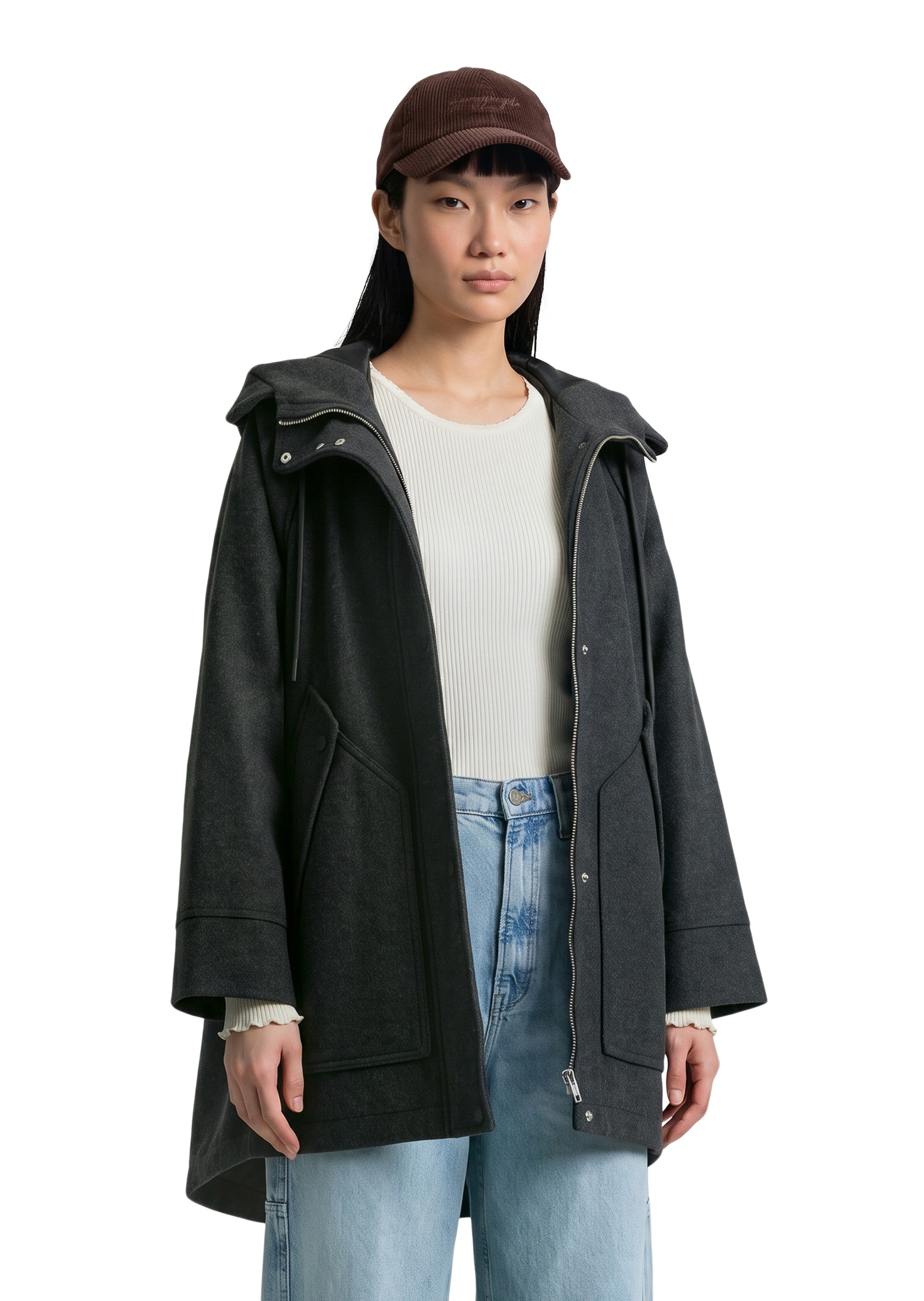Marc OPolo DENIM Wollmantel regular aus Wolle-Mix