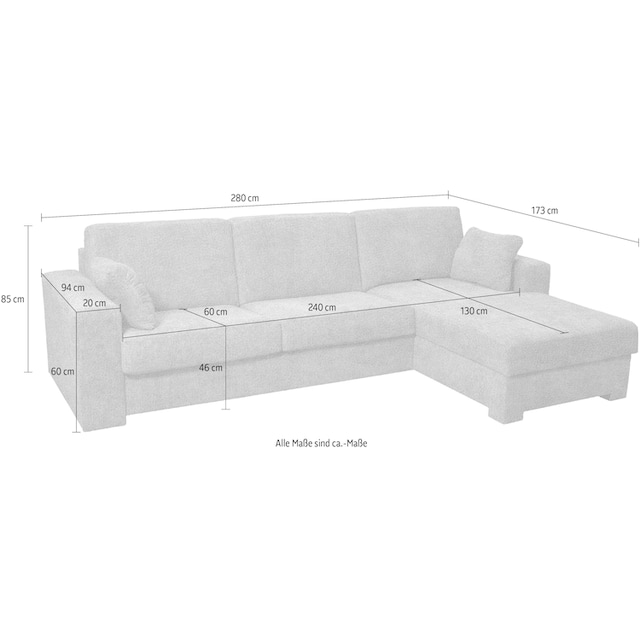 Home affaire Ecksofa »Roma 