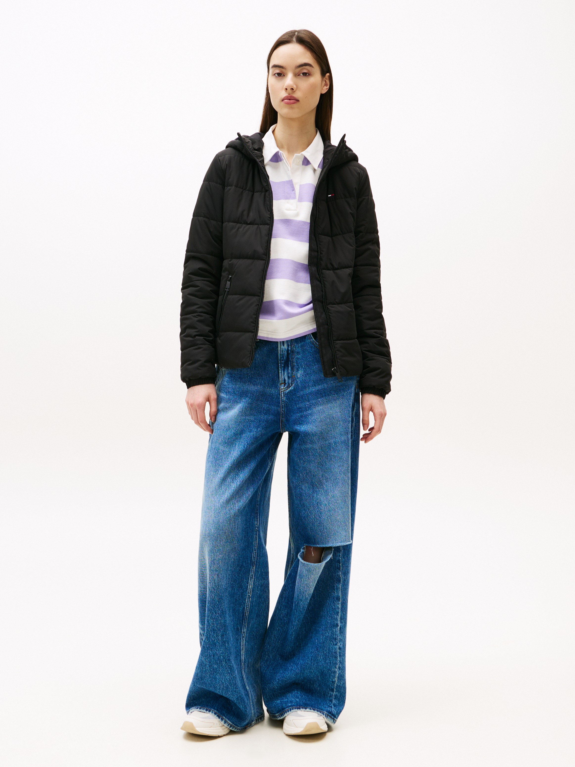 Tommy Jeans Steppjacke "TJW SLIM LW HOODED PADDED JACKET", mit Kapuze günstig online kaufen