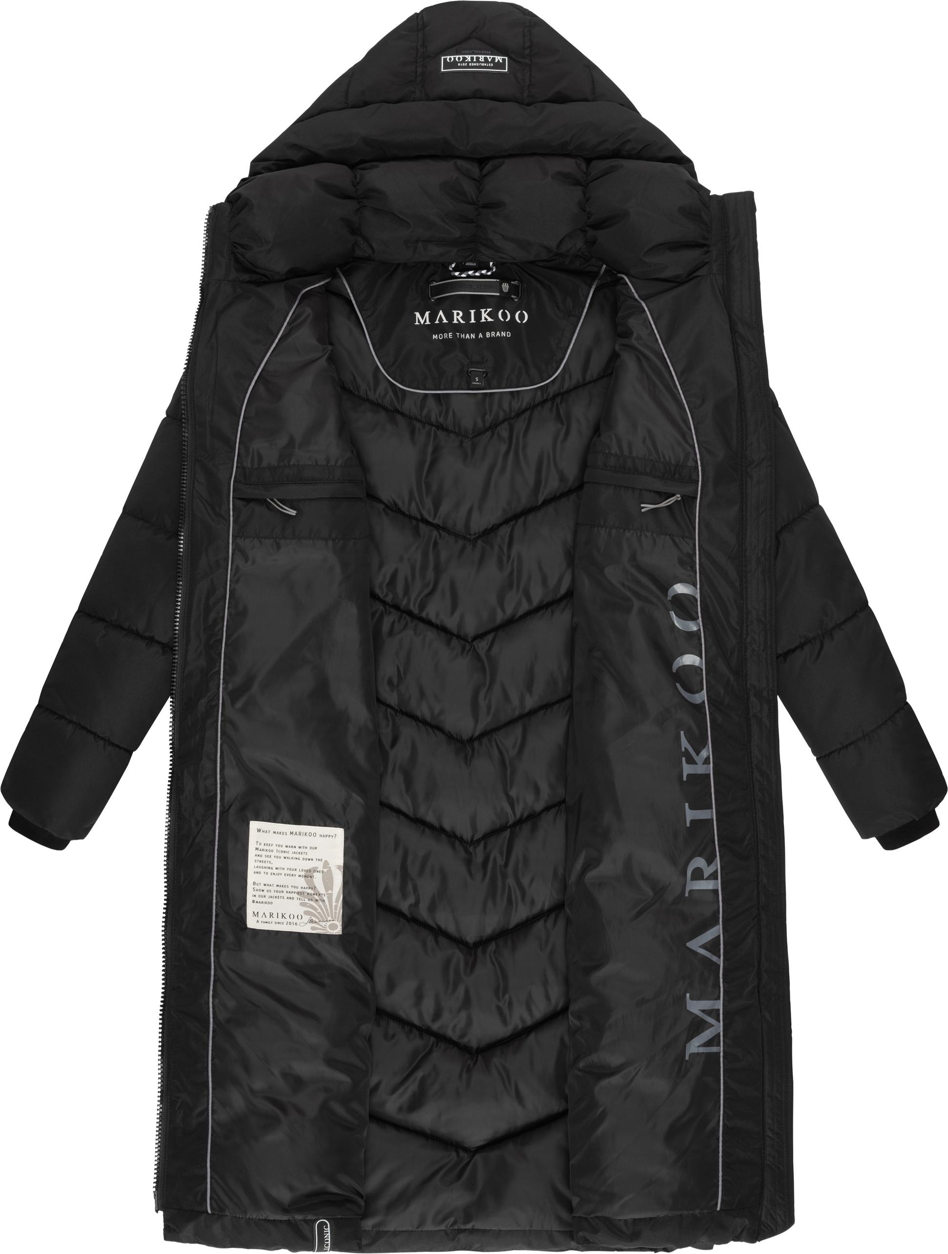 Marikoo Steppmantel »Sahnekatzii XIV-1« Wintermantel mit kuschlig warm wattiertem Kragen