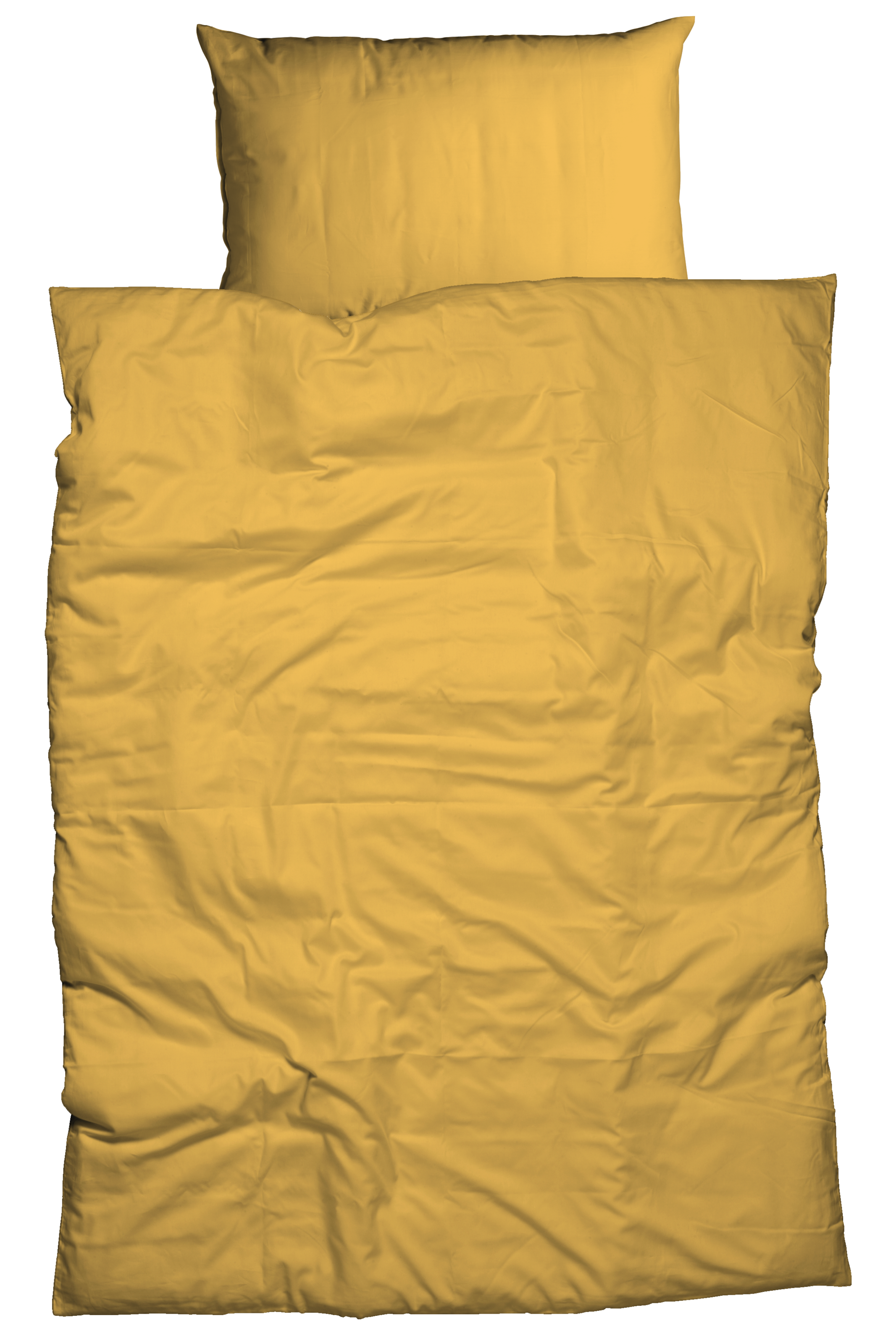 Bettwäsche CASATEX, gelb, Satin, Obermaterial: 100% Baumwolle, Bettwäsche, "Uni", Uni Design, Reißverschluss, tolle Farben