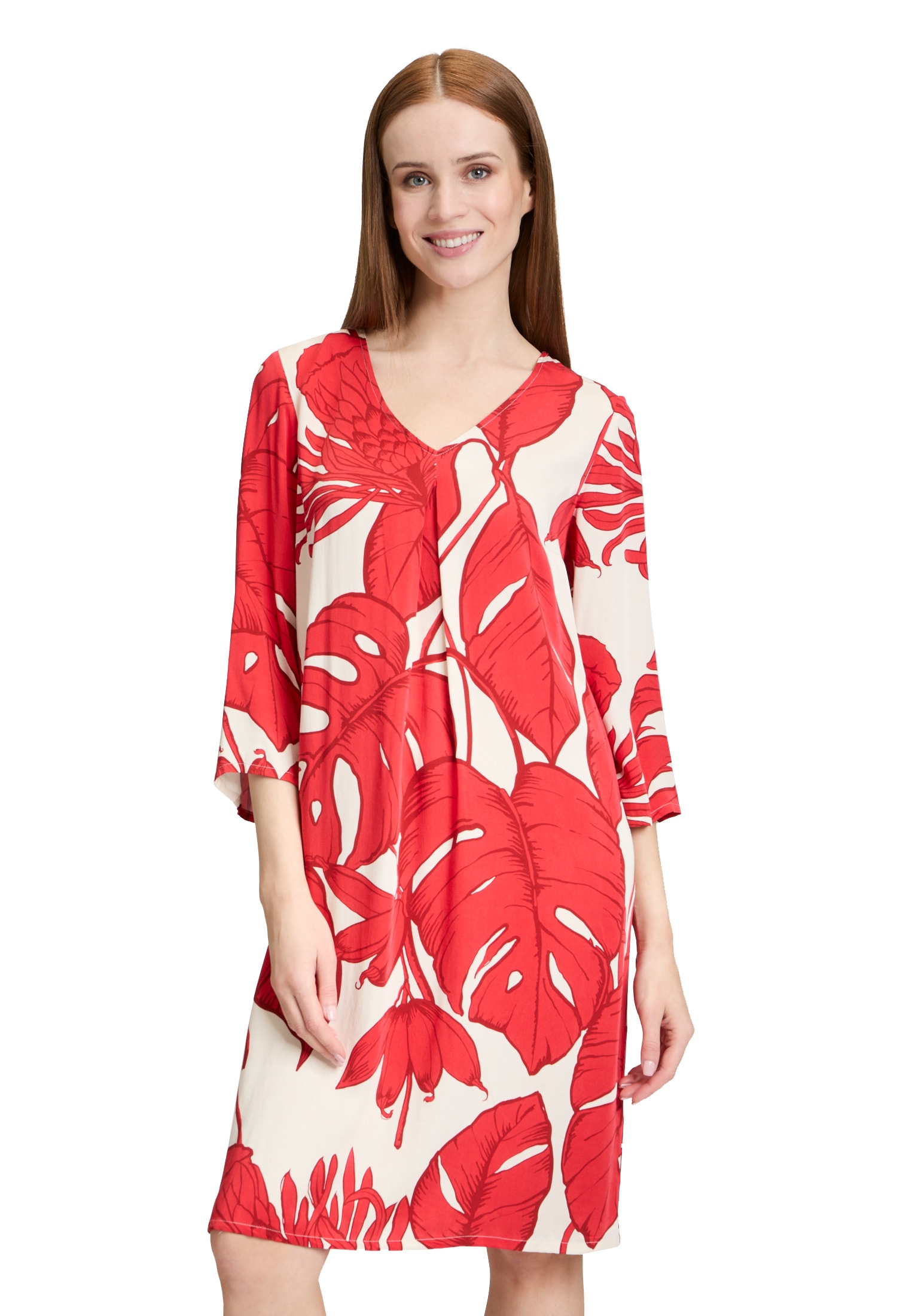 Betty Barclay Sommerkleid "Betty Barclay Damen Sommerkleid mit V-Ausschnitt günstig online kaufen