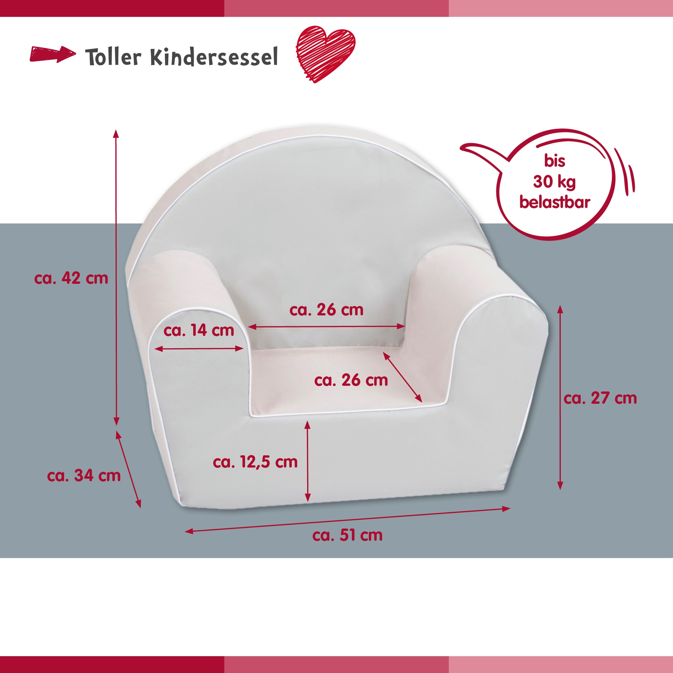 Knorrtoys® Sessel »Jungle animal« für Kinder; Made in Europe