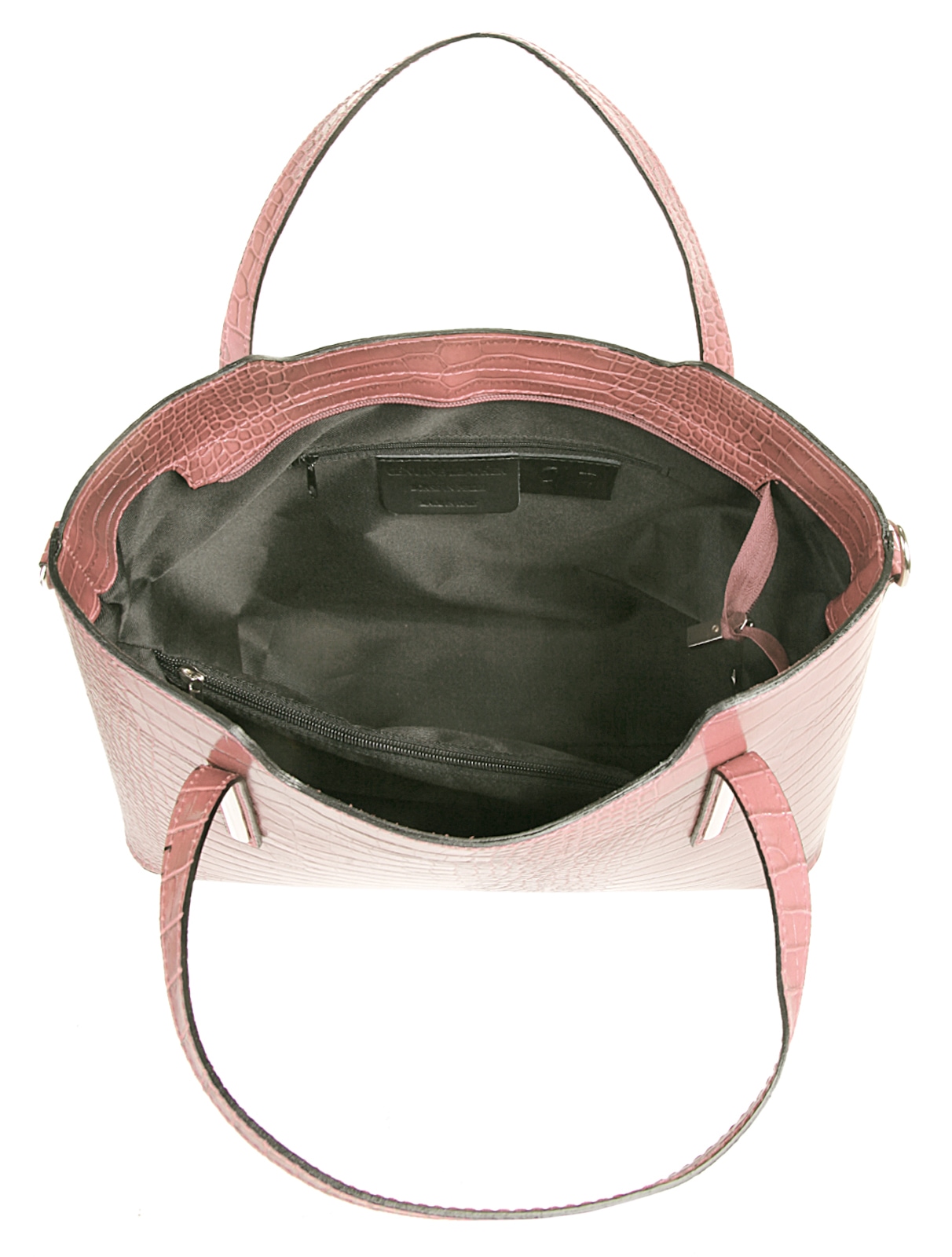 Cluty Henkeltasche, echt Leder, Made in Italy