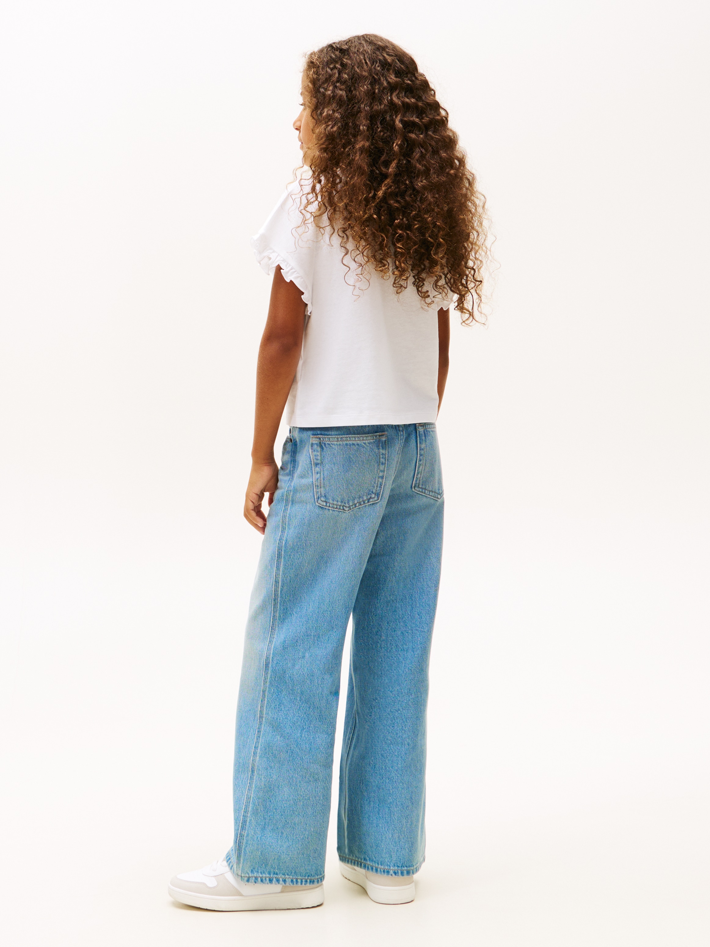 Tommy Hilfiger T-Shirt »ESSENTIAL TOP SHORT SLEEVE« Kinder bis 16 Jahre, mit Rüschen, relaxed fit