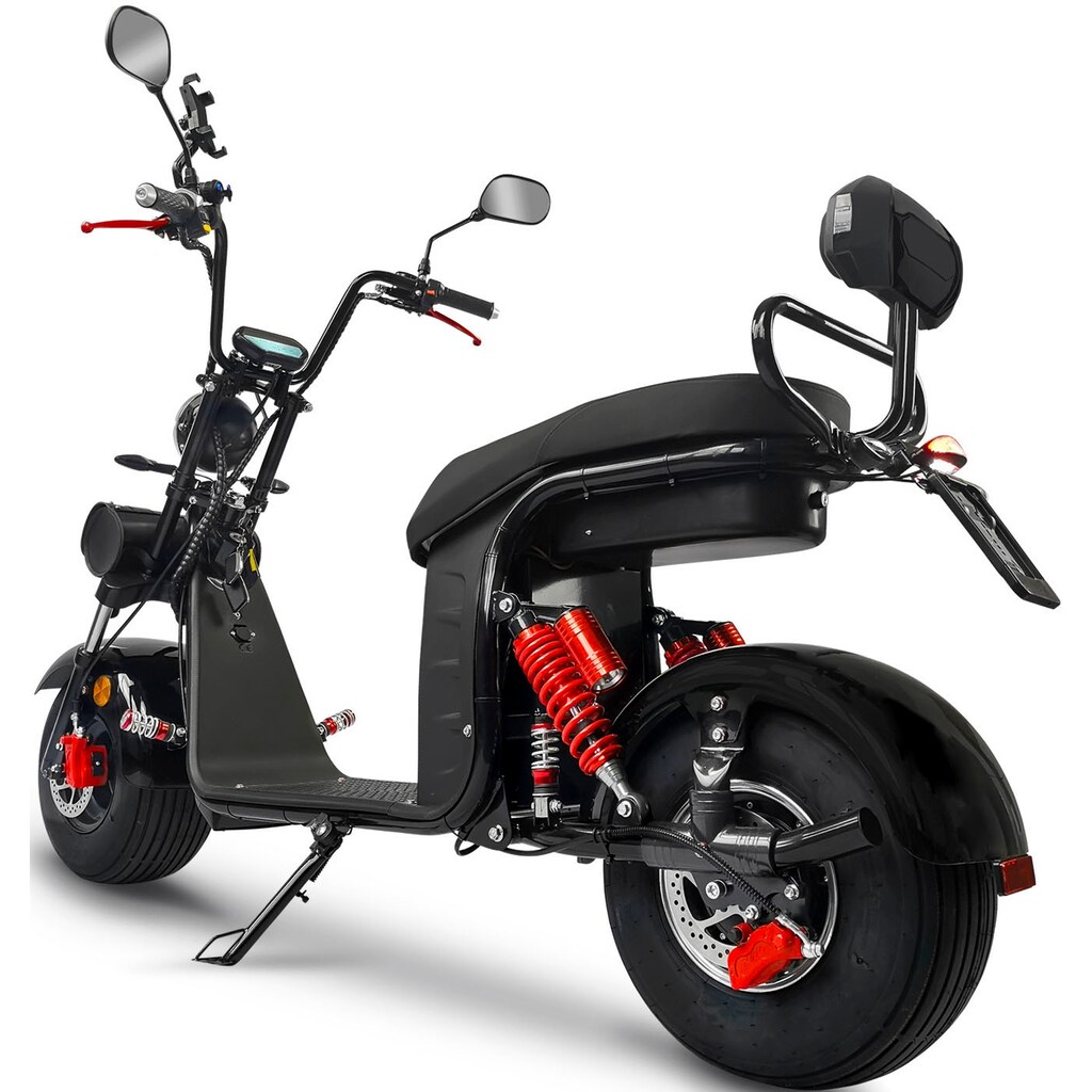 Rolektro E-Motorroller »E-Cruiser 45 Lithium, Schwarz, 2x 60V-20Ah Akku, 1500 Watt«