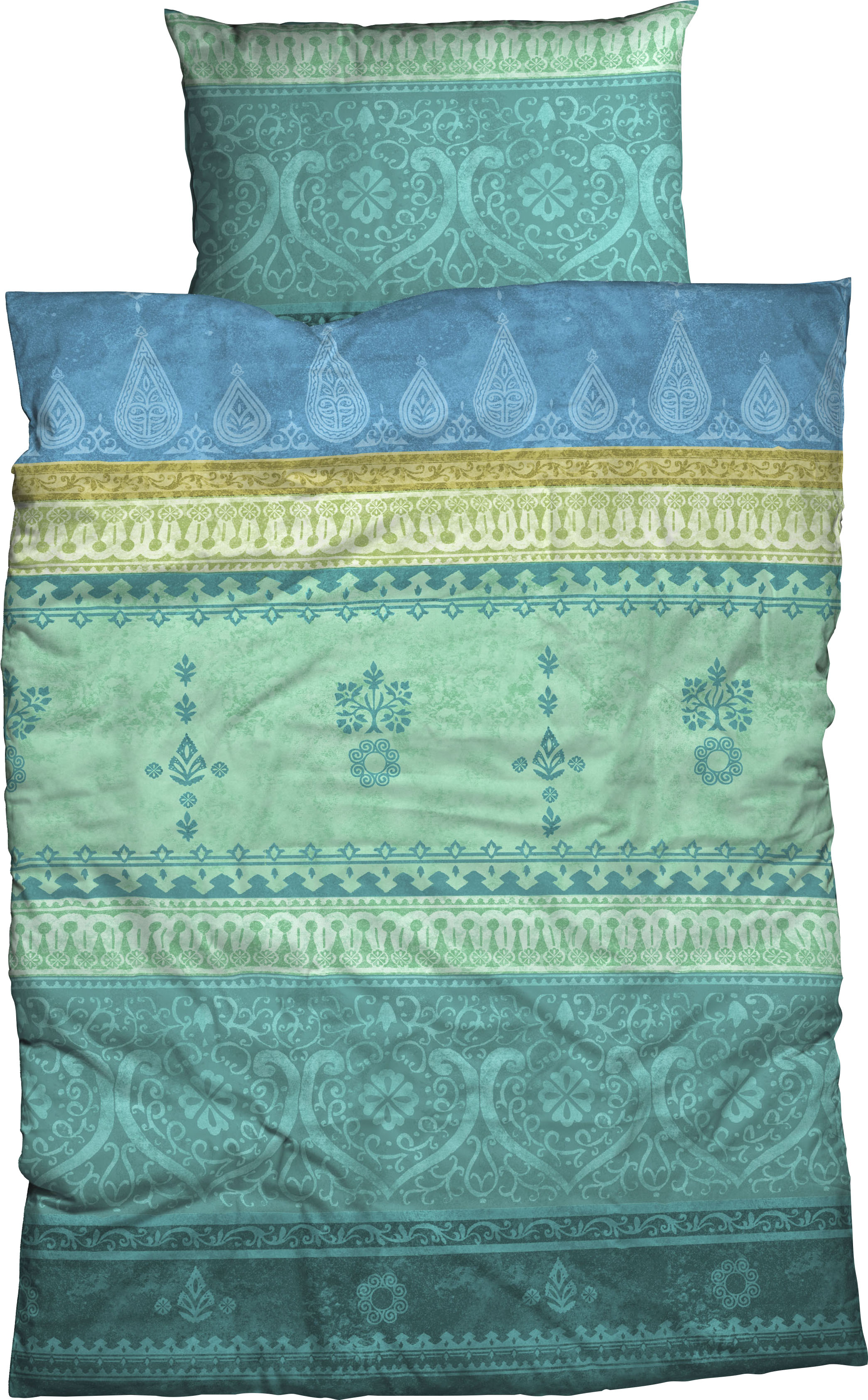 CASATEX Bettwäsche "Indi" 3 Stk. romantisch, orientalisch, weich und gemütlich