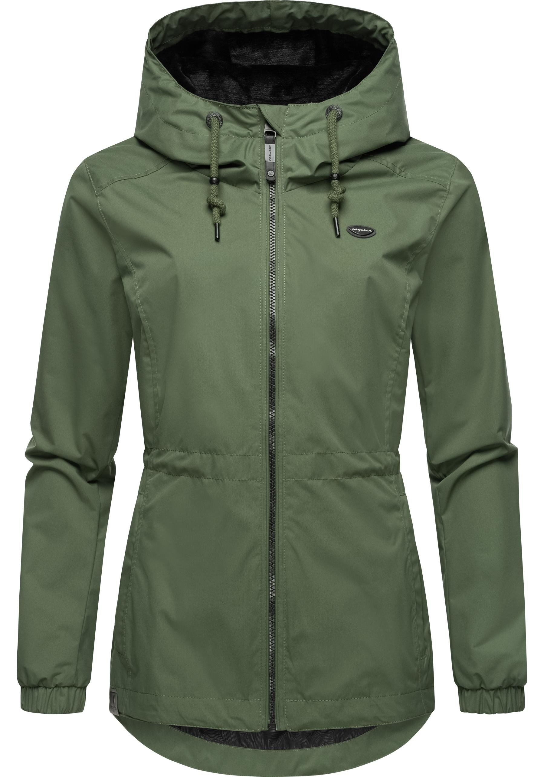 Ragwear Outdoorjacke »Danka«, mit Kapuze, Wasserdichte Übergangsjacke mit großer Kapuze