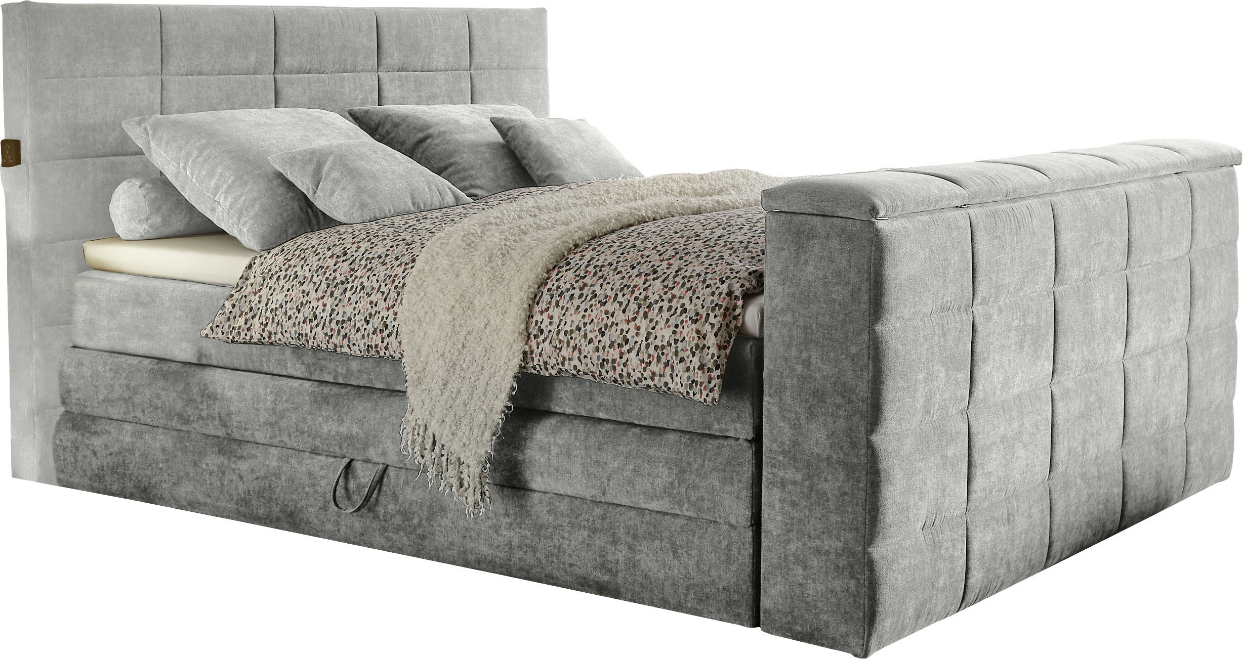 ED EXCITING DESIGN Boxspringbett "Denver" inkl. 1 bzw. 2 Bettkästen, motori günstig online kaufen