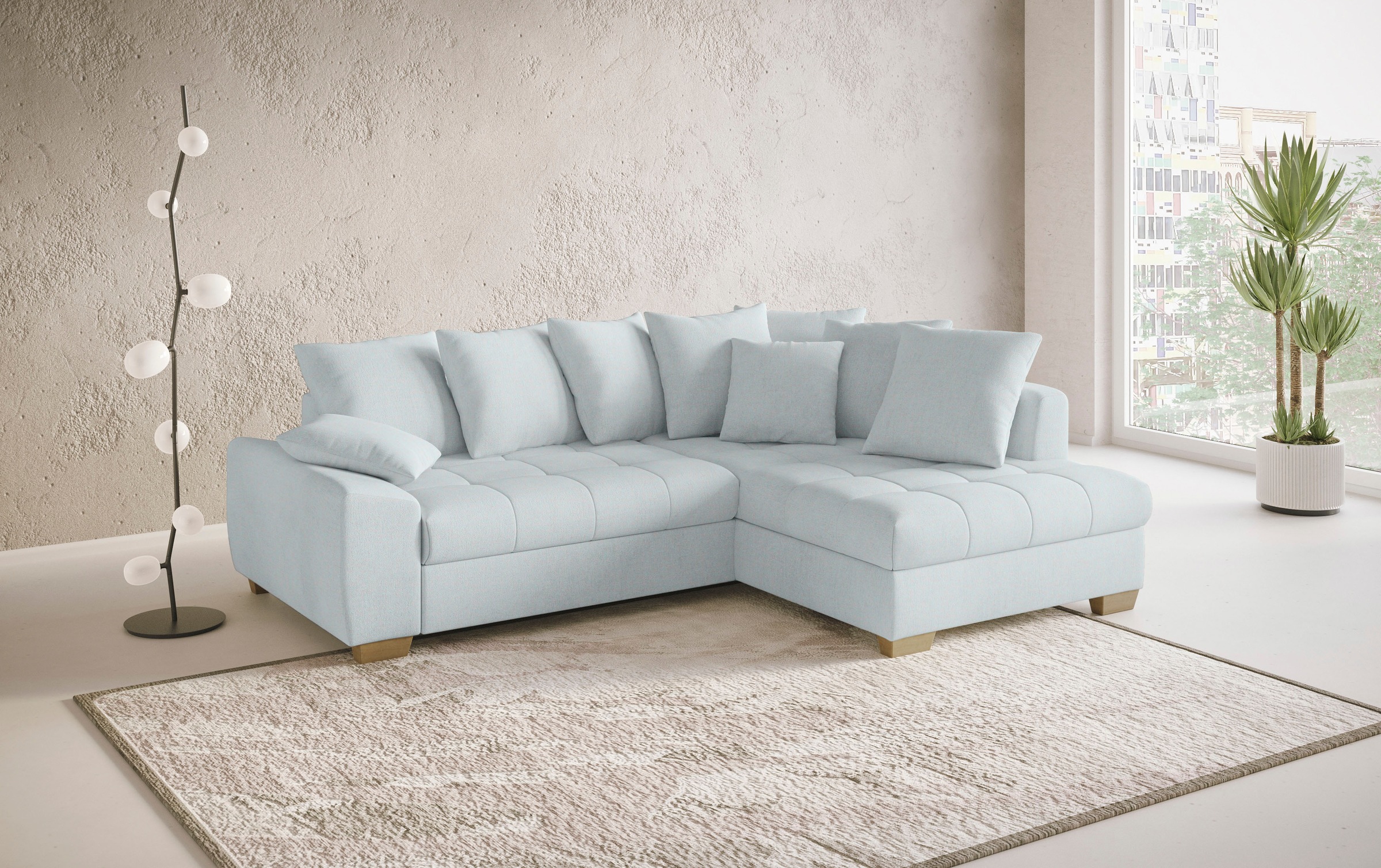 Mr. Couch Ecksofa "Nikita II, L-Form", Wahlweise mit Bettfunktion, Bettkast günstig online kaufen