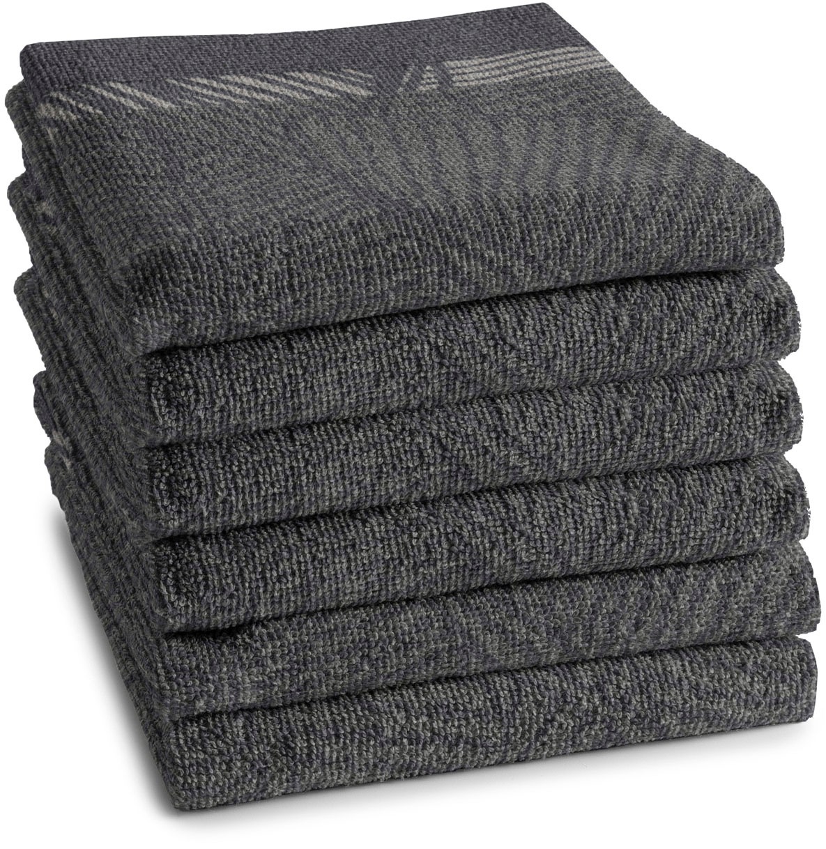 Geschirrtuch DDDDD, B:50cm L:55cmanthrazit, 100% Baumwolle, Geschirrtücher, "DDDDD Küchentuch Barrier 50 x 55 (6er-Pack)", schnell trocknend, 100%