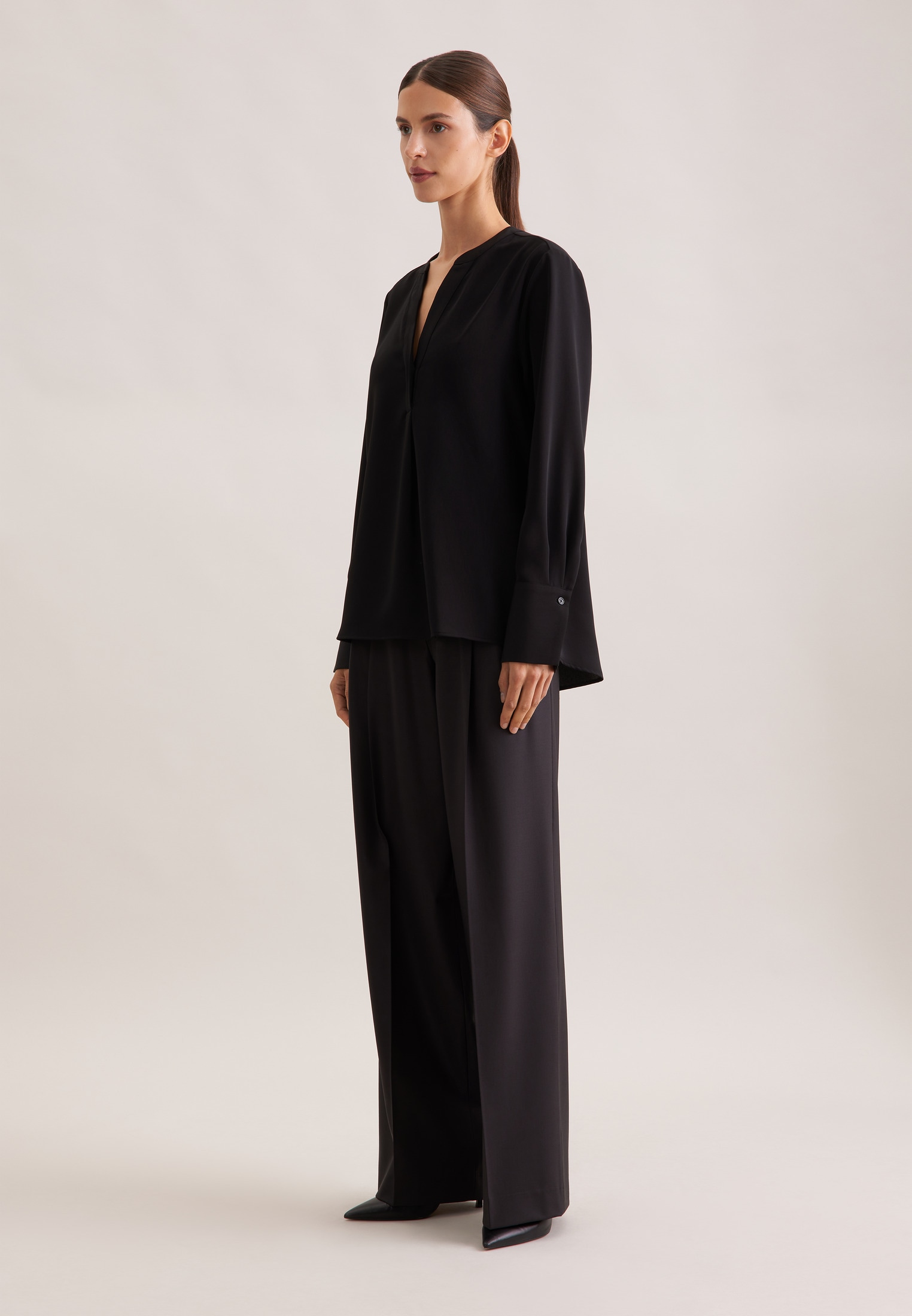 seidensticker Klassische Bluse »Schwarze Rose« Tunika Uni